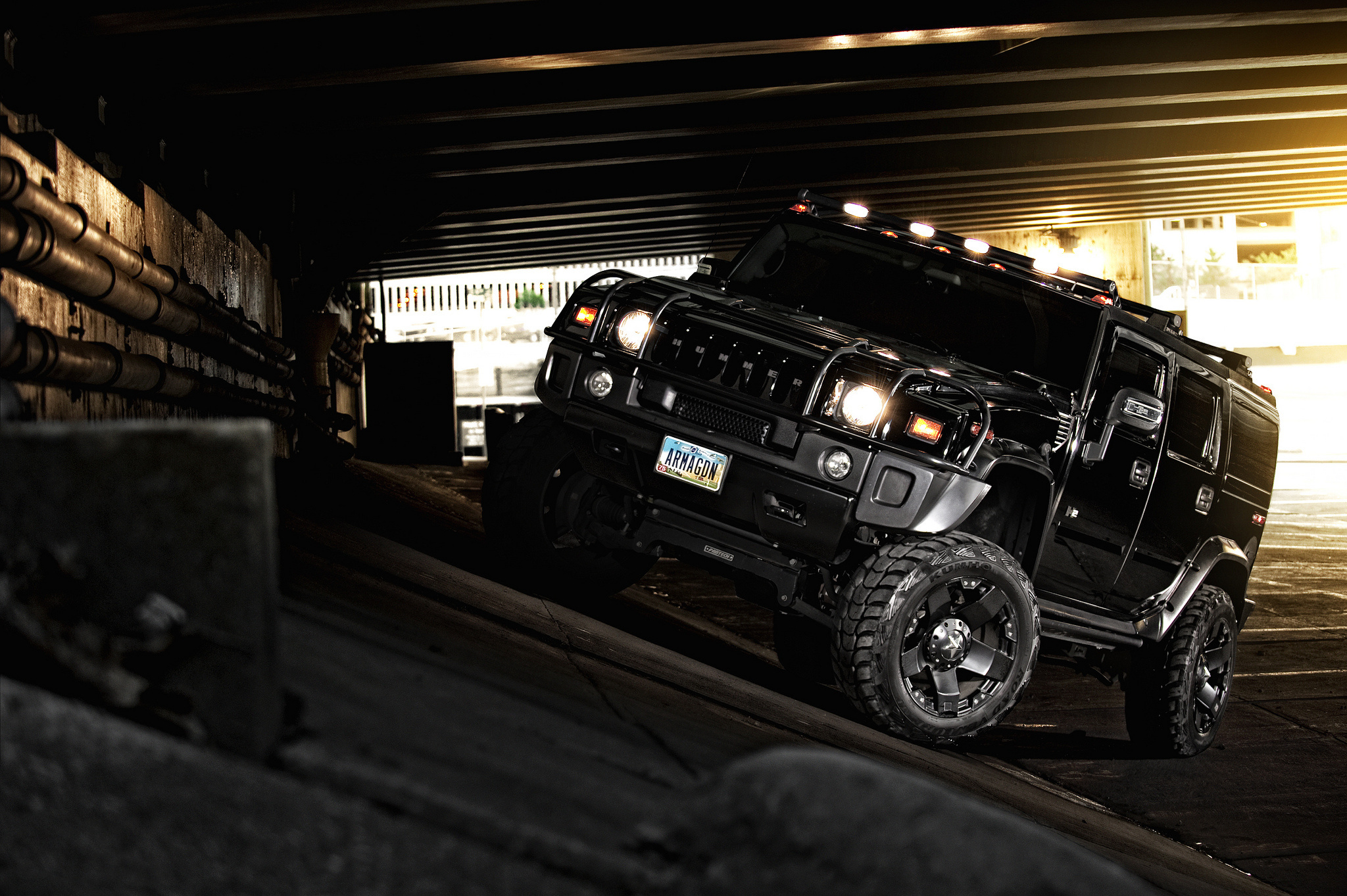 121715 download wallpaper hummer, cars, black, suv, off road, hammer, h2 screensavers and pictures for free