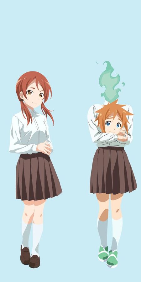 Papel De Parede Para Celular Anime Hikari Takanashi Entrevistas Com Garotas Monstro Kyouko