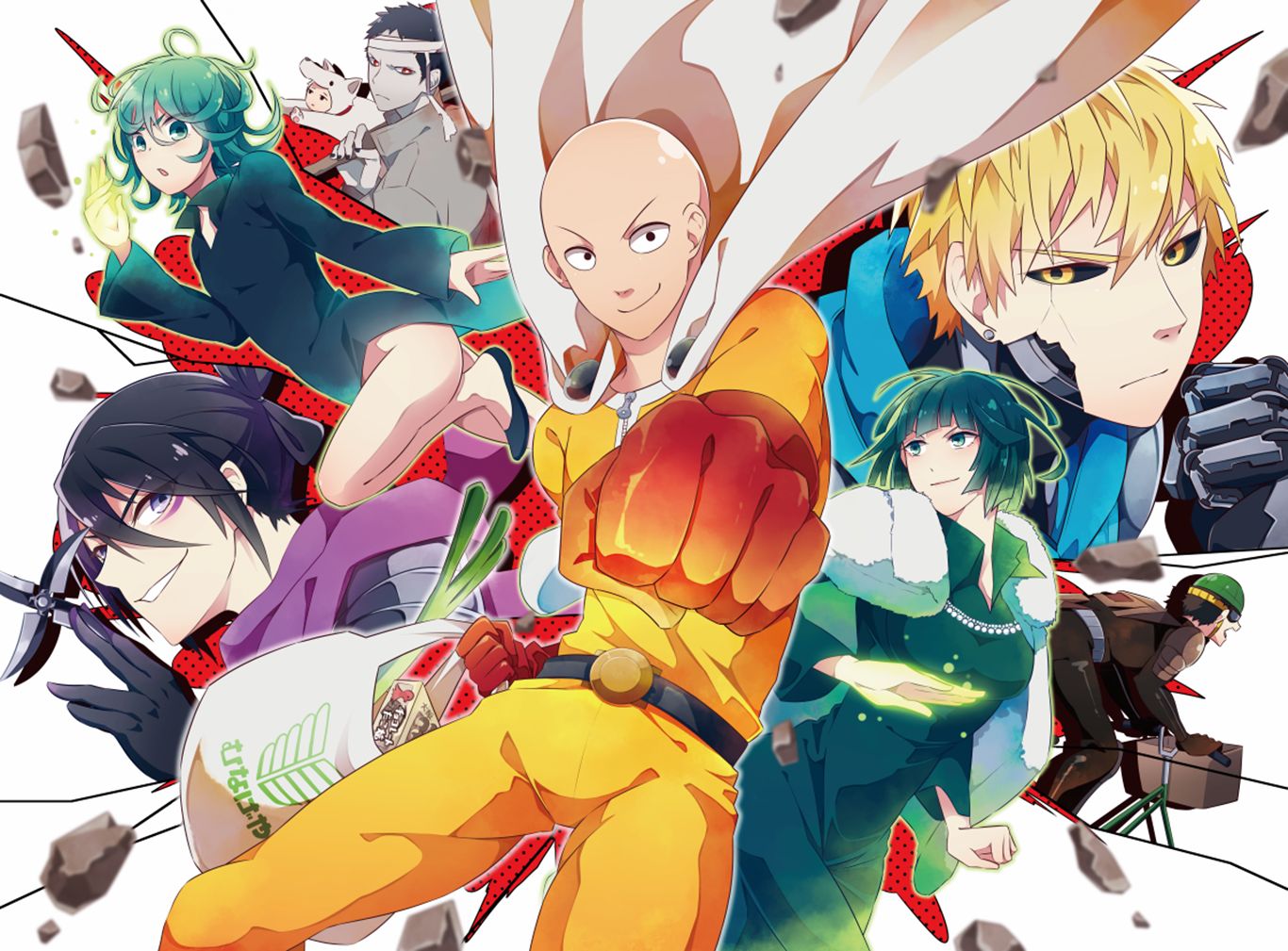 HD desktop wallpaper: Anime, Saitama (One Punch Man), One Punch Man, Genos (One  Punch Man), Sonic (One Punch Man), Tatsumaki (One Punch Man), Zombieman (One  Punch Man), Fubuki (One Punch Man), Mumen