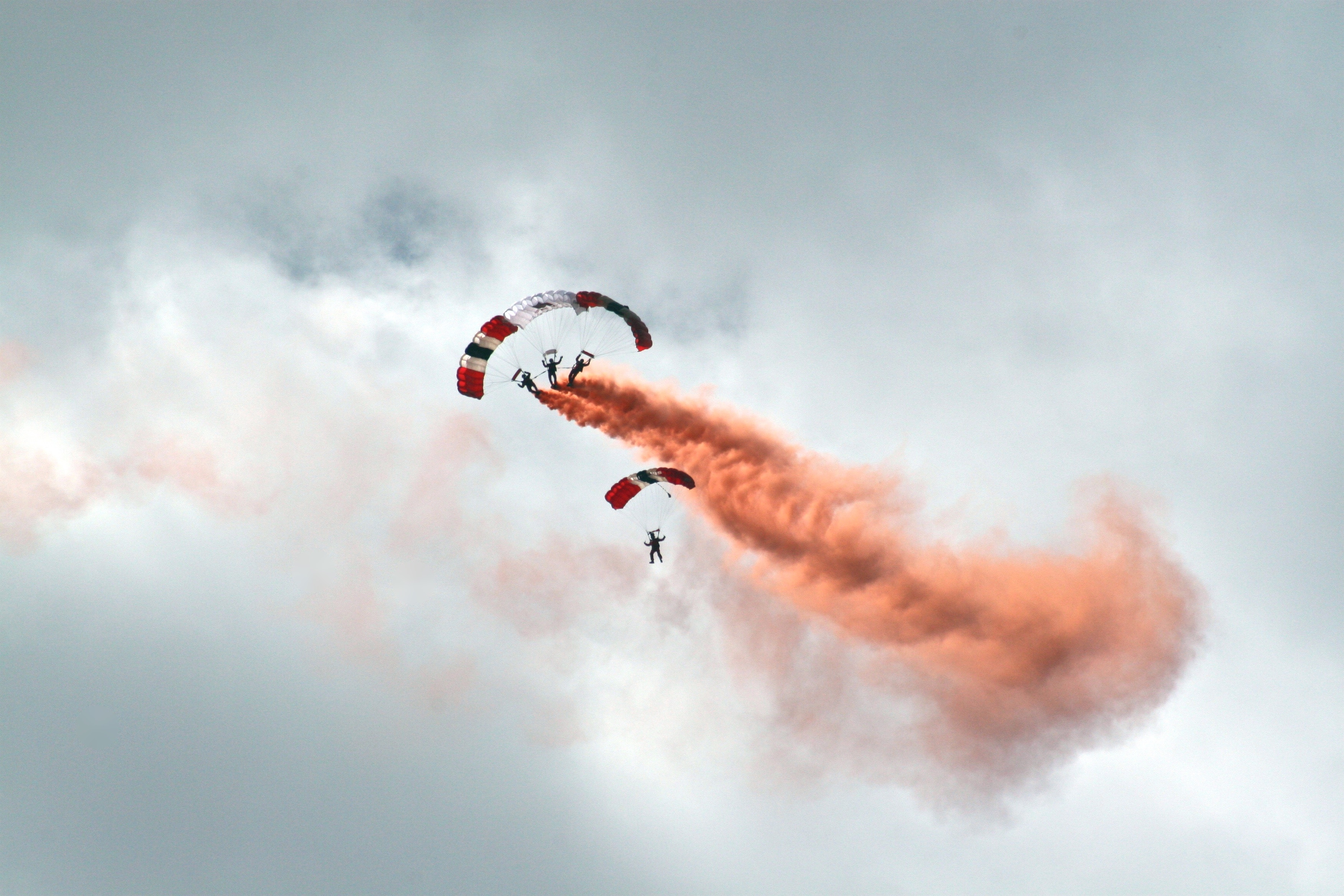 sports, sky, smoke, flight, paragliding, paraglider