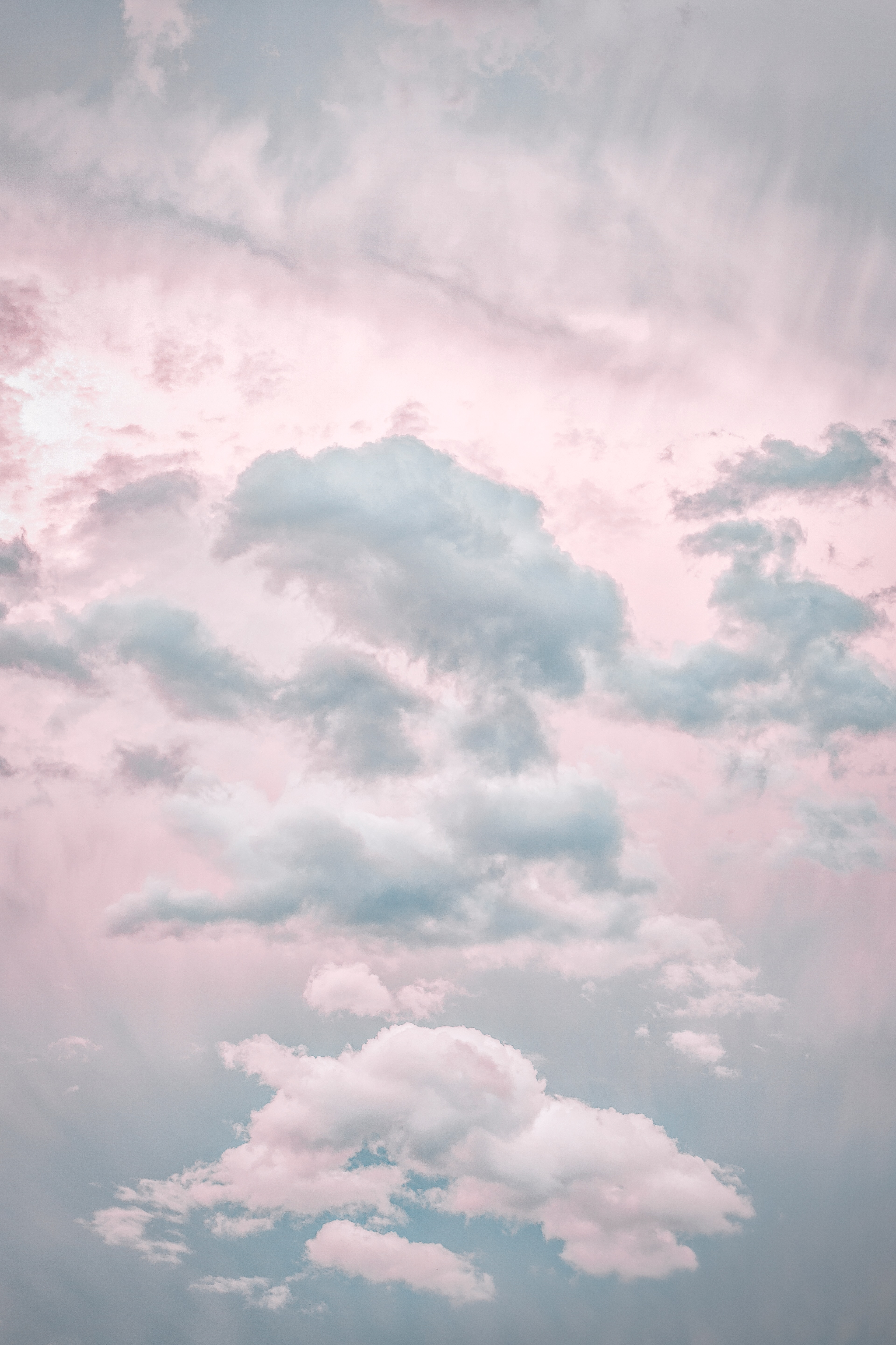 155917 Bildschirmschoner und Hintergrundbilder Pastell auf Ihrem Telefon. Laden Sie natur, sky, clouds, licht, hell gefärbt, porös, poröse, pastell, pastell- Bilder kostenlos herunter
