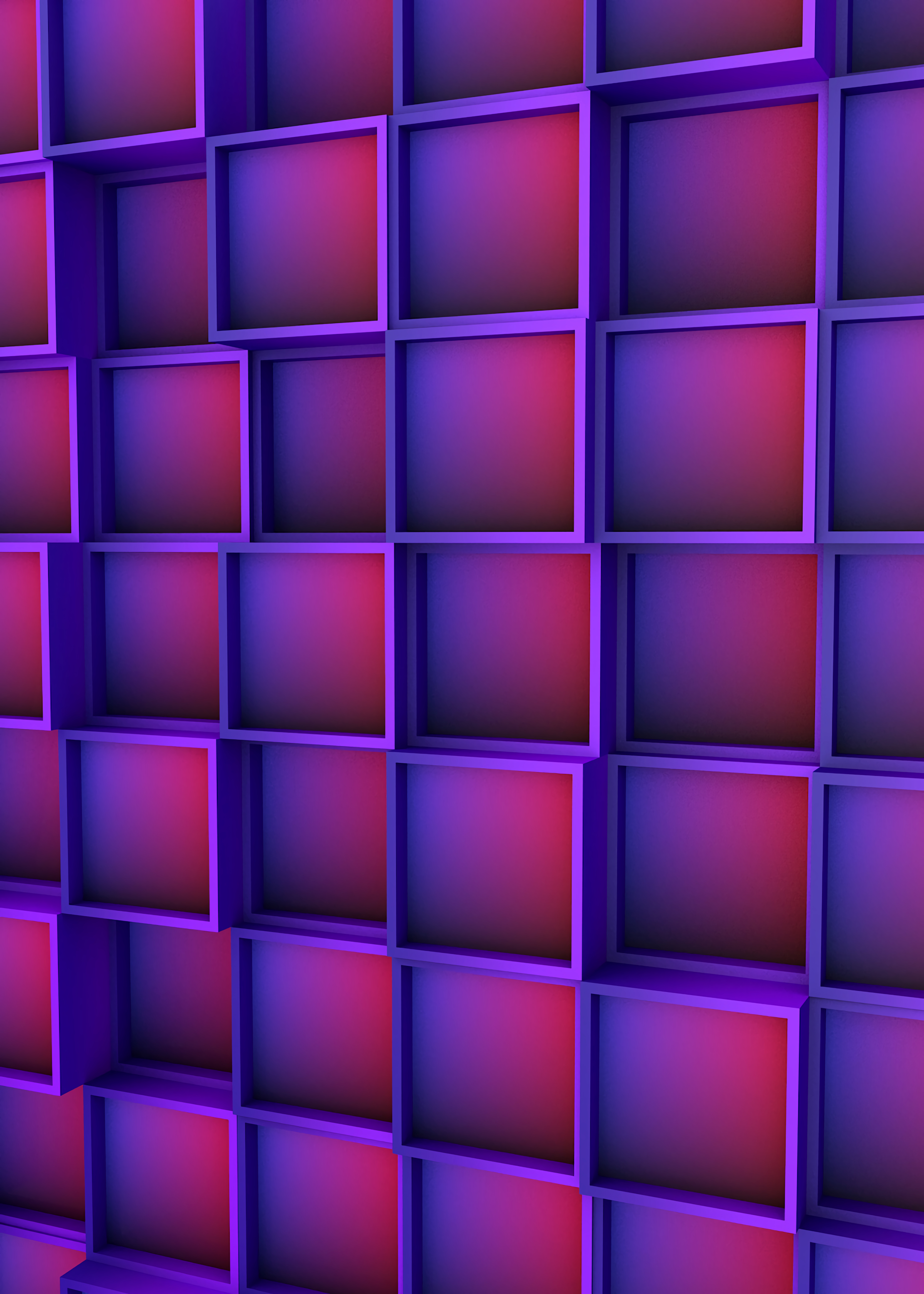 141185 Screensavers and Wallpapers Volume for phone. Download 3d, violet, texture, purple, volume, squares pictures for free