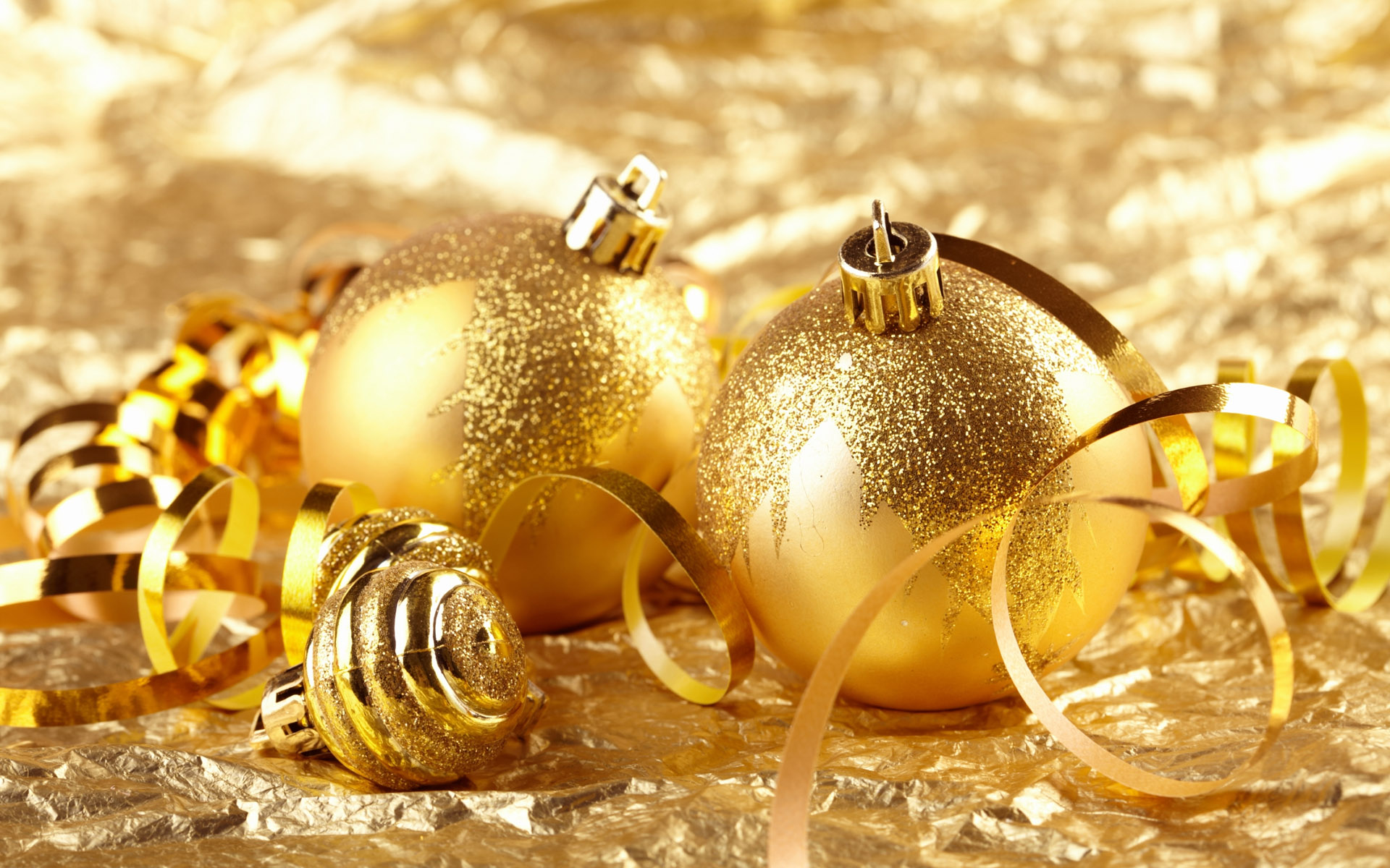 christmas, holiday, christmas ornaments, golden 32K