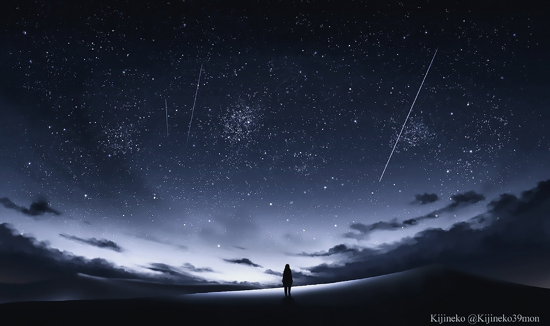 4K Phone Wallpaper sky, cloud, night, stars
