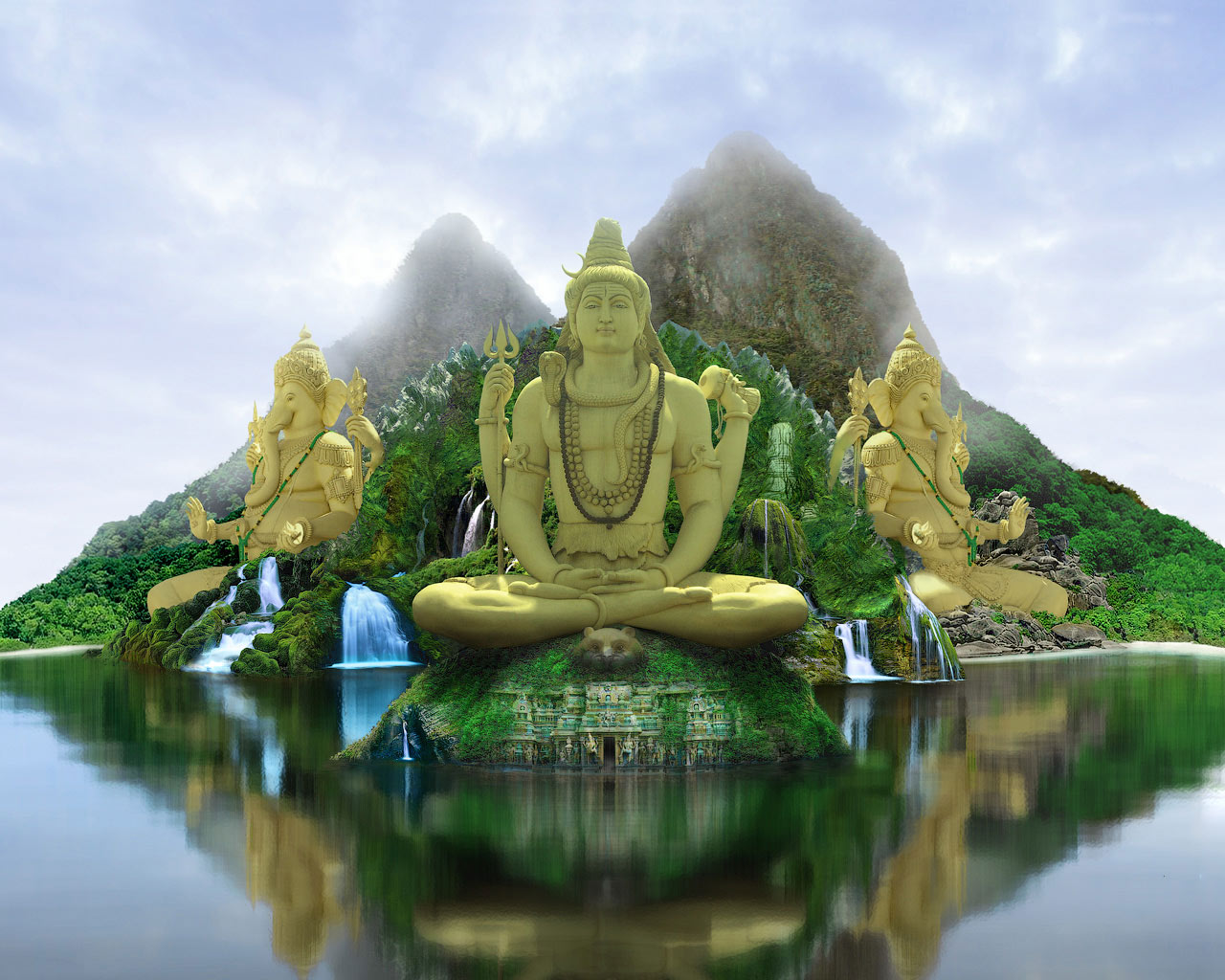 手機的1463257屏保和壁紙幻想。 免費下載 印度教, 岛, 湿婆, 3d 圖片