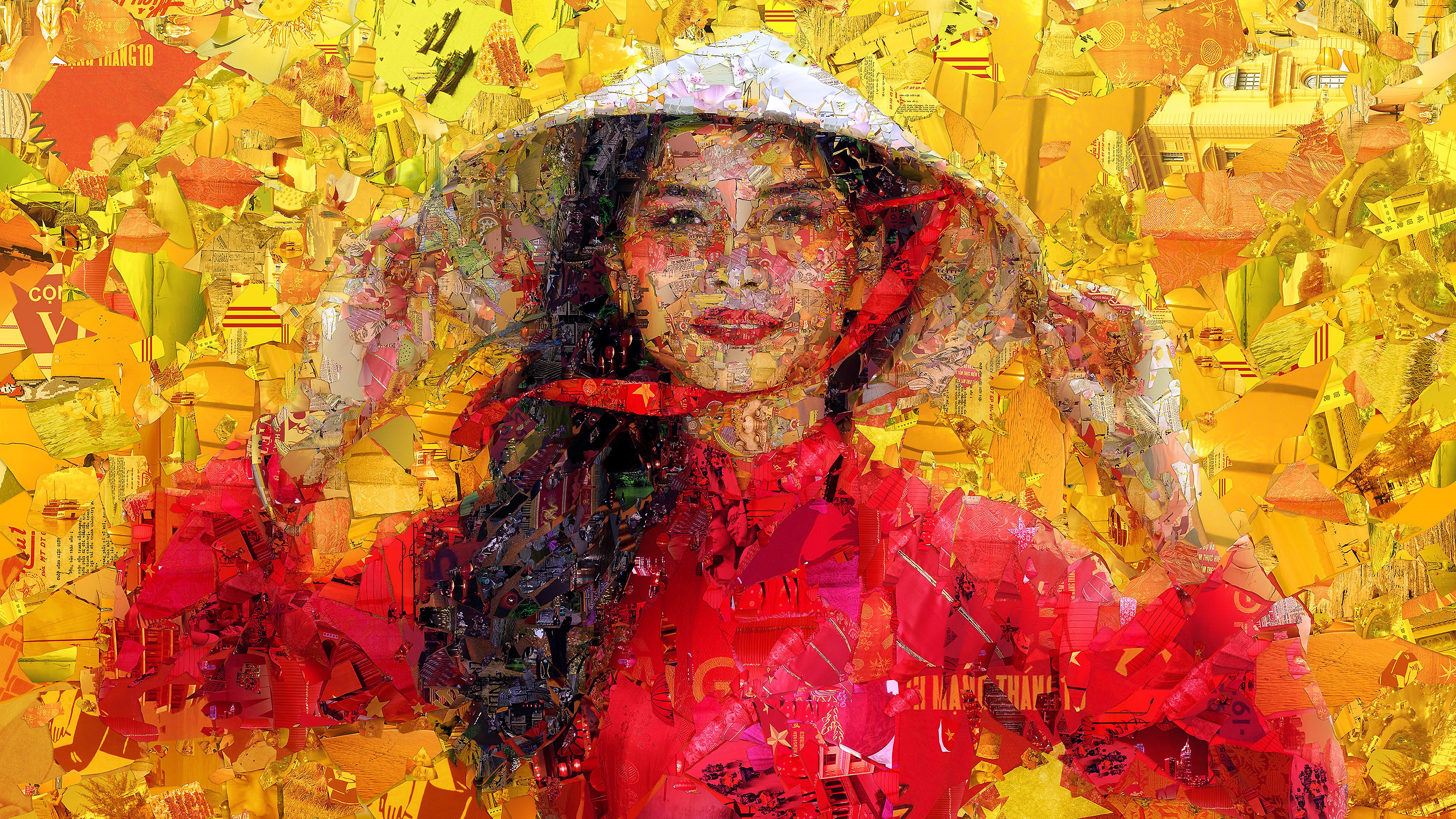 Mosaic asian, artistic, women 8k Backgrounds