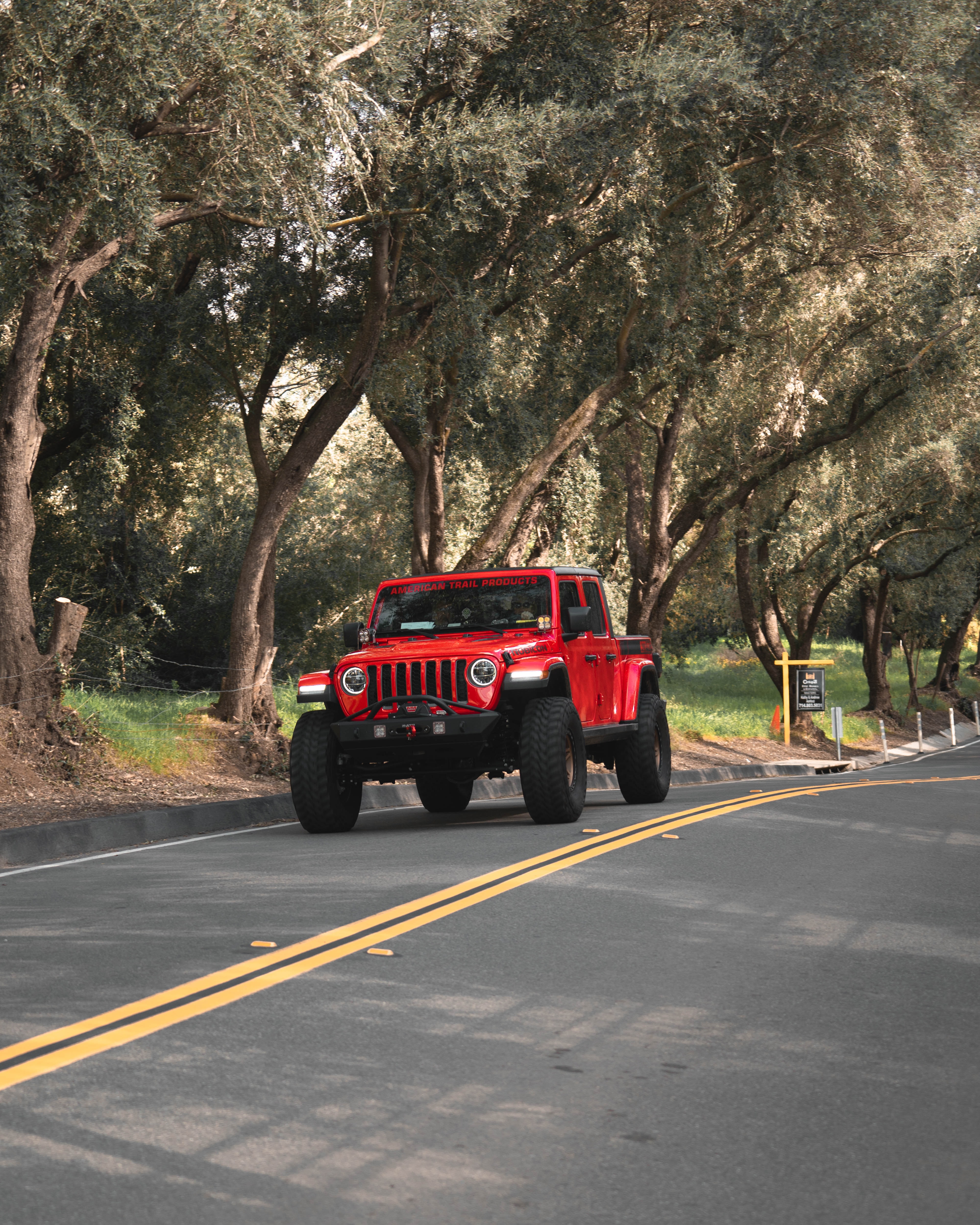 red, lights, suv, jeep wrangler Car Cellphone FHD pic