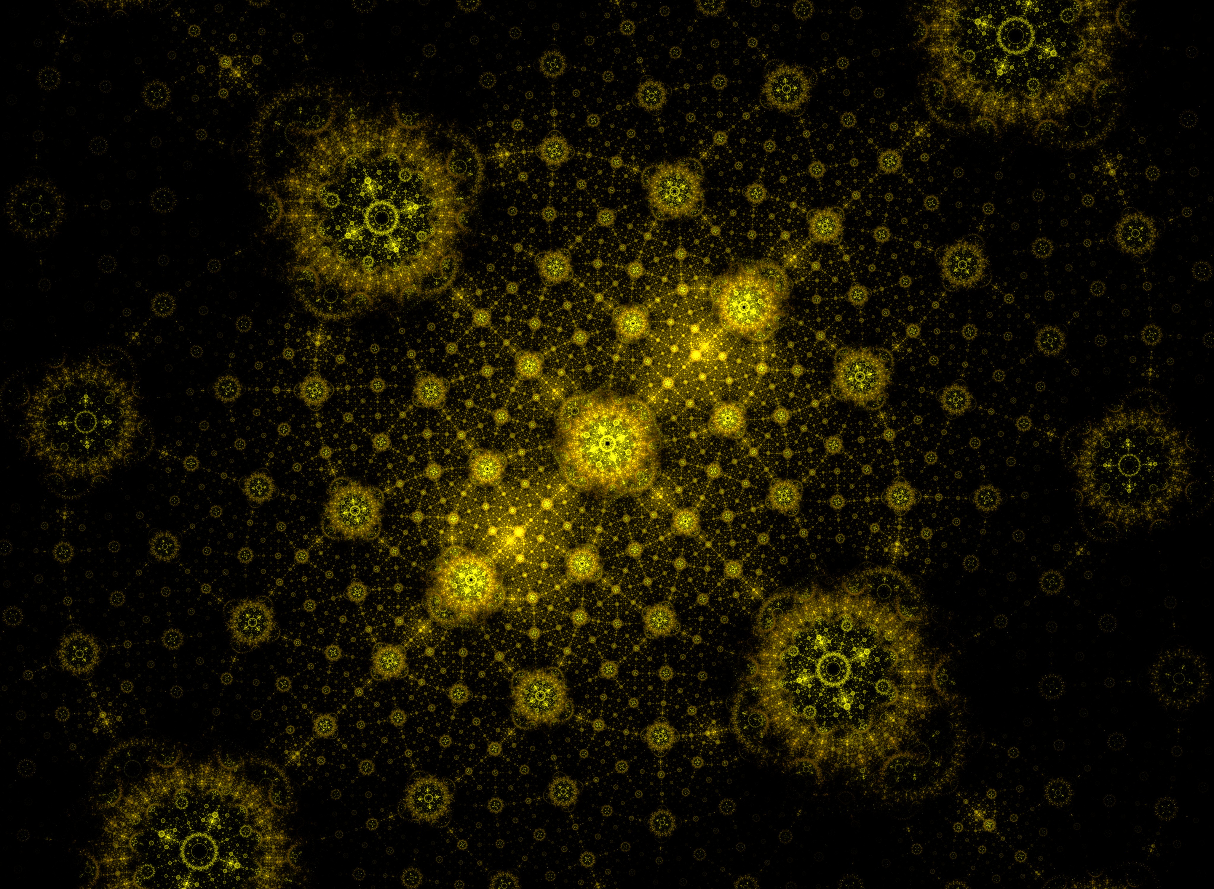 Mobile Wallpaper: Free HD Download [HQ] confused, fractal, yellow, pattern