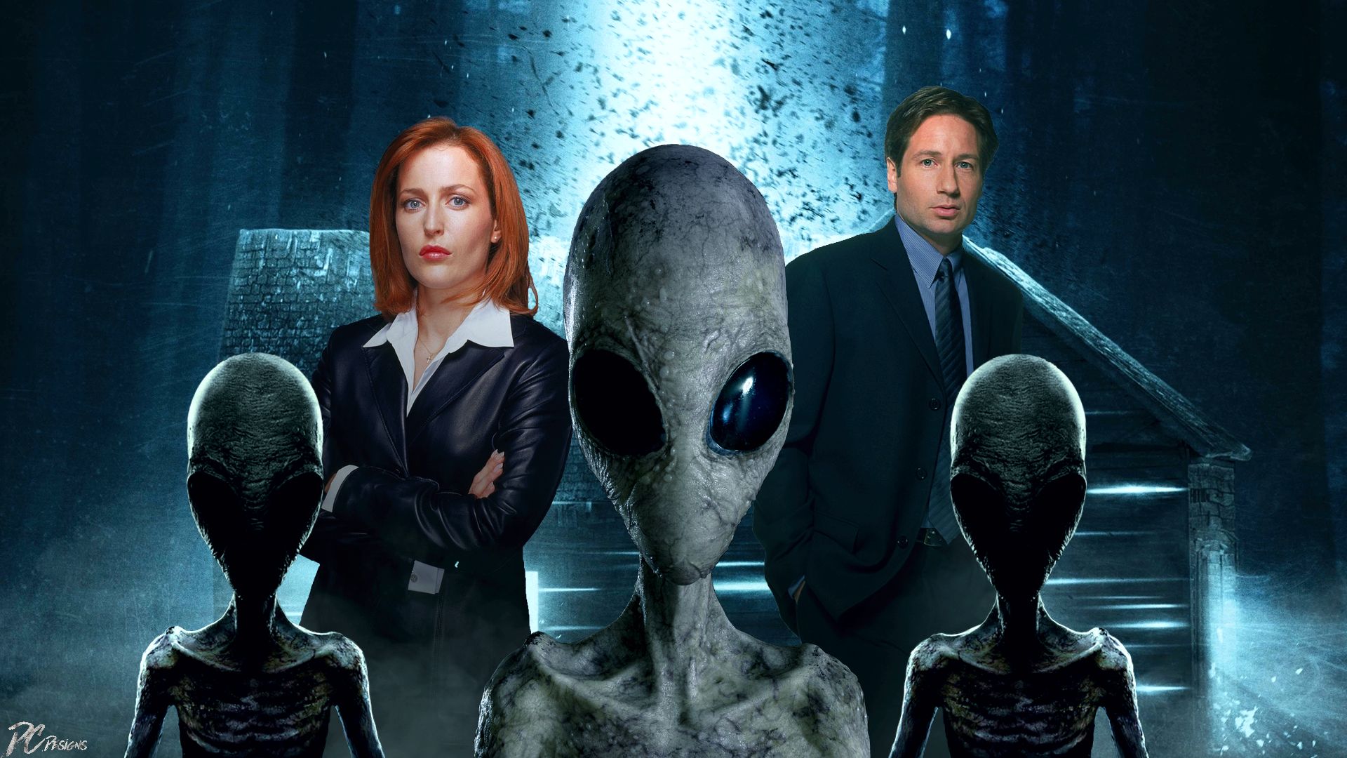 david duchovny, tv show, the x files, dana scully, extraterrestrial, fox mulder, gillian anderson