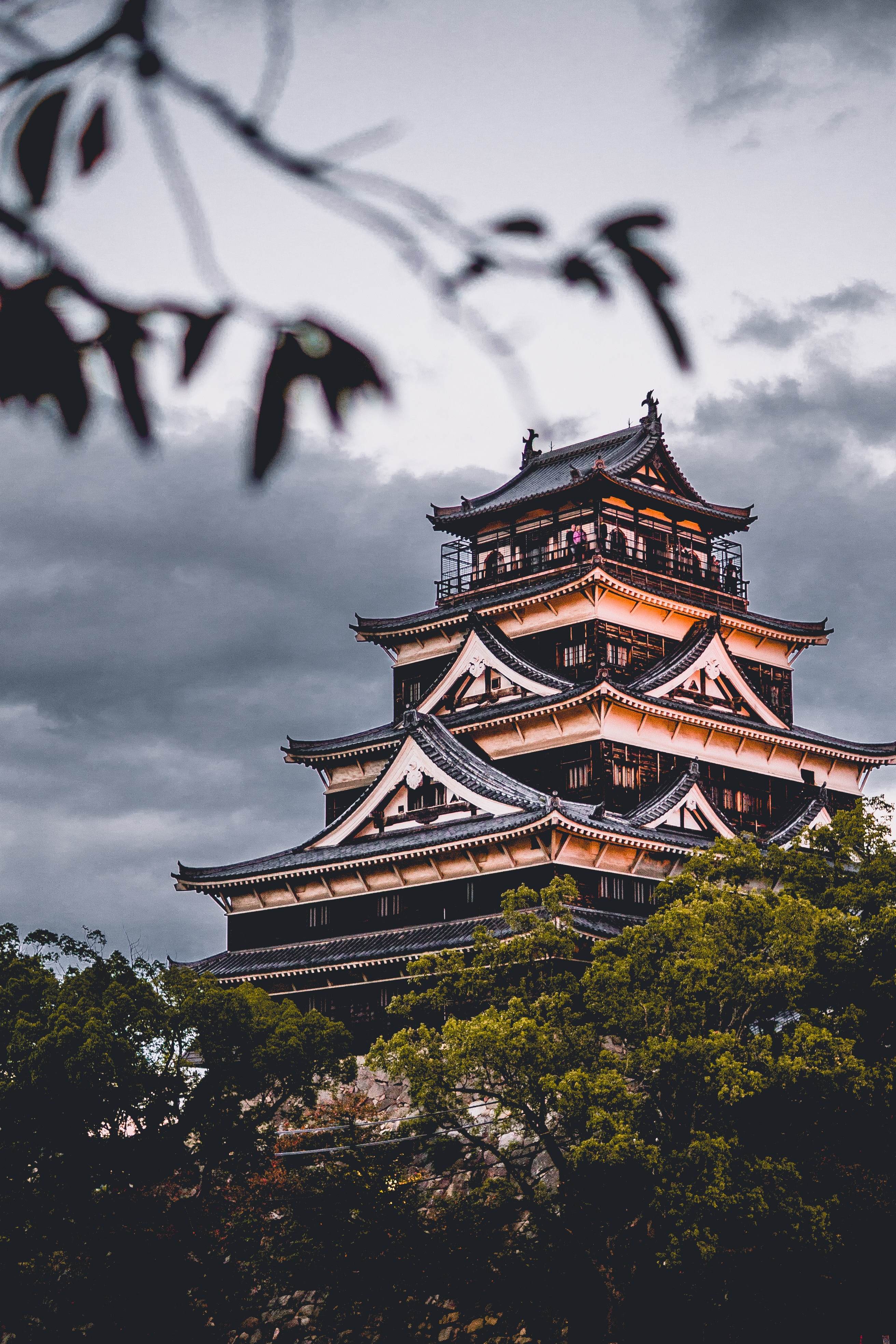 architecture, hiroshima castle, cities New Lock Screen Backgrounds