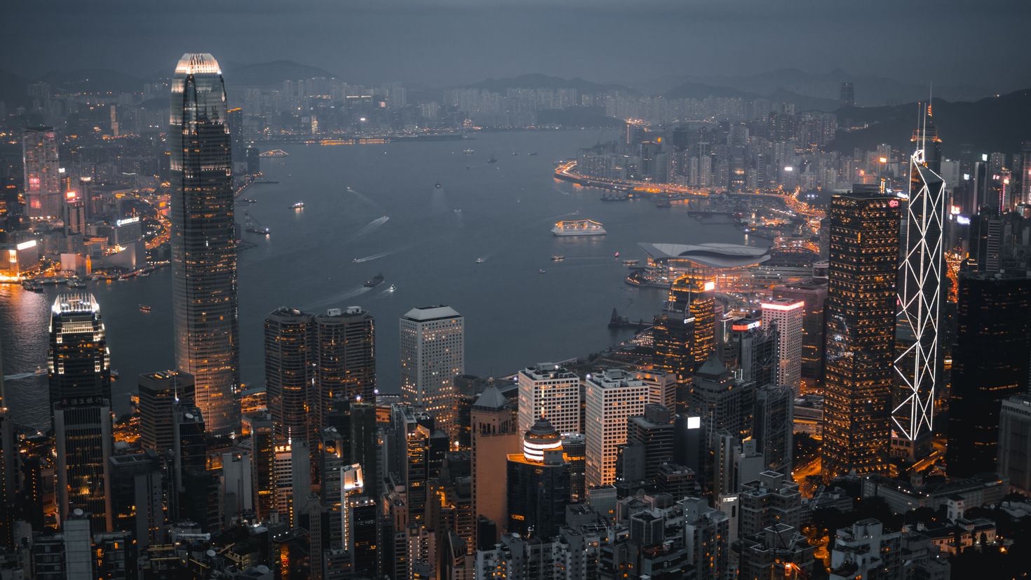 Free HD cities, hong kong s.a.r, city lights, skyscrapers Hong Kong. cities...