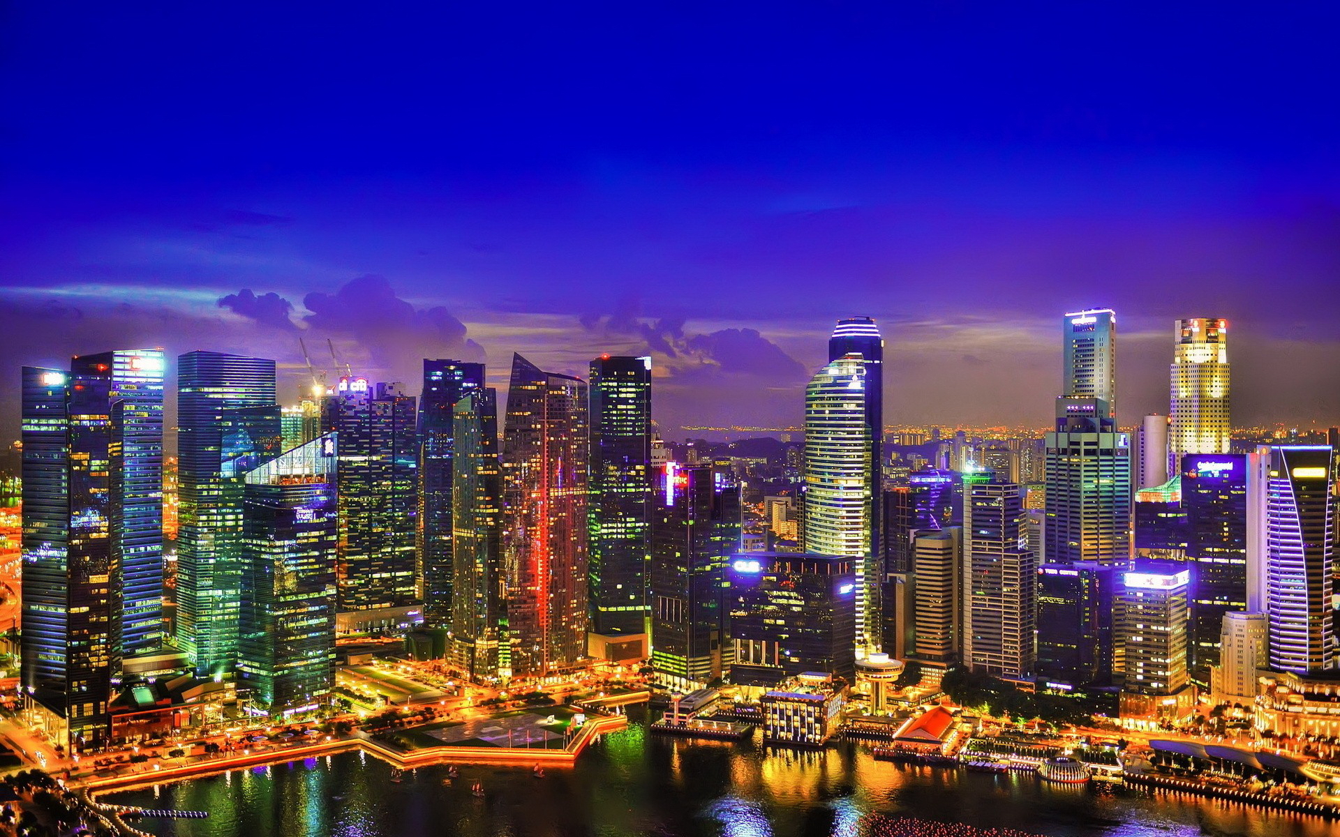 singapore, cities, man made