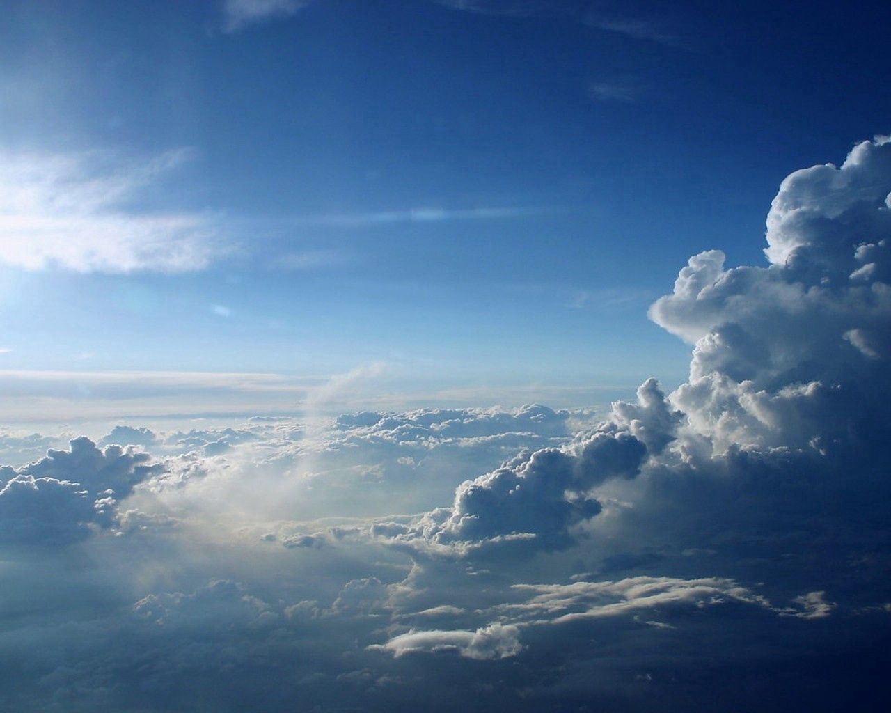 138744 скачать обои голубой, облака, высота, белый, природа - заставки и картинки бесплатно