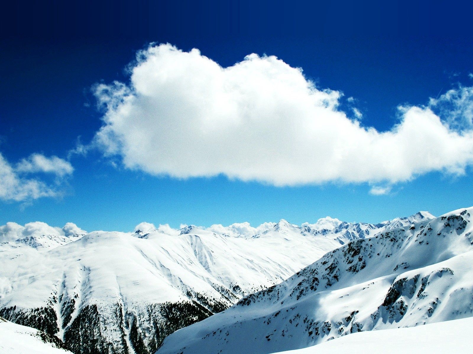 57478 Hintergrundbild herunterladen natur, sky, mountains, höhe, frische, wolke, cloud, reinheit - Bildschirmschoner und Bilder kostenlos