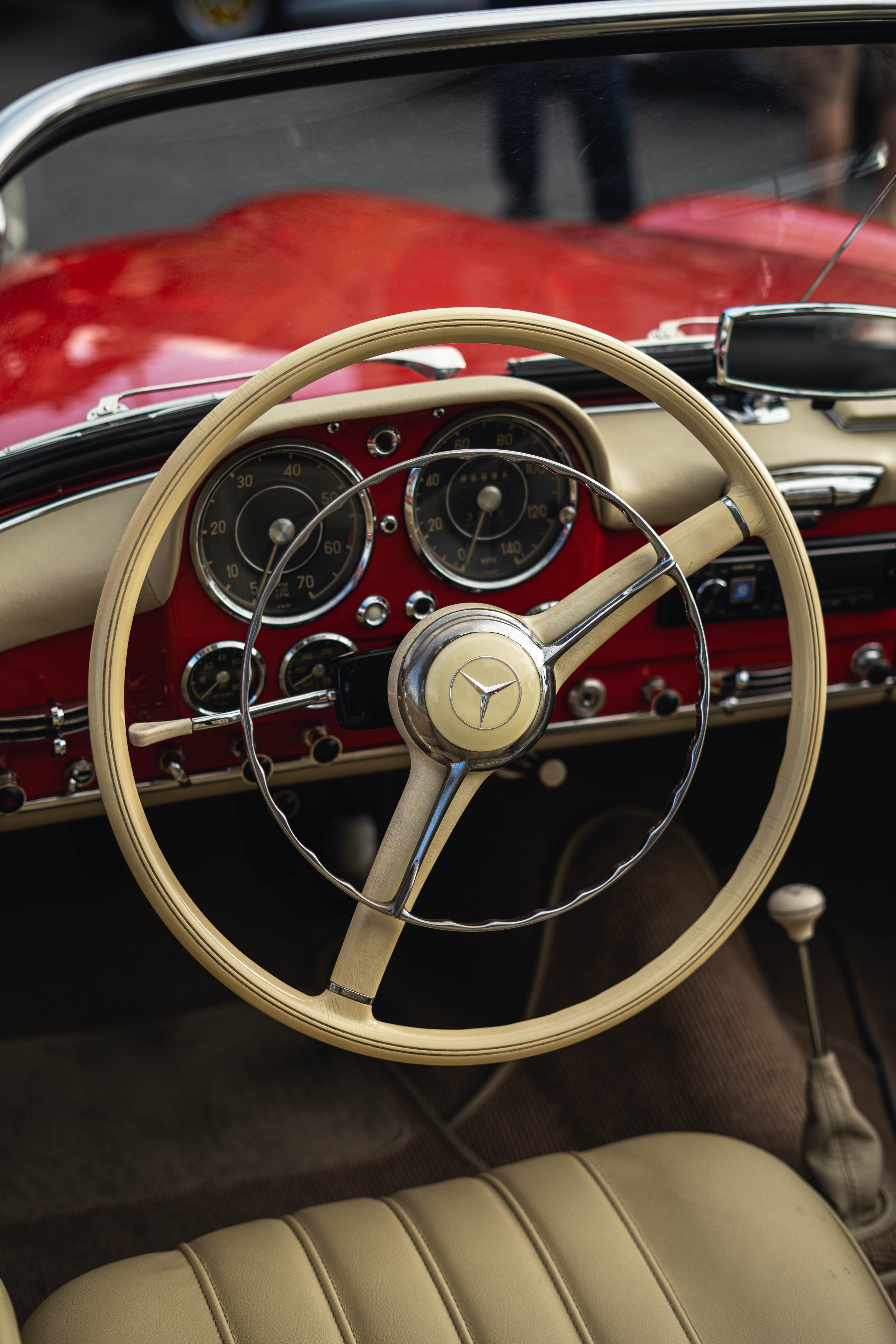 vintage, cars, car, mercedes, retro, steering wheel, rudder