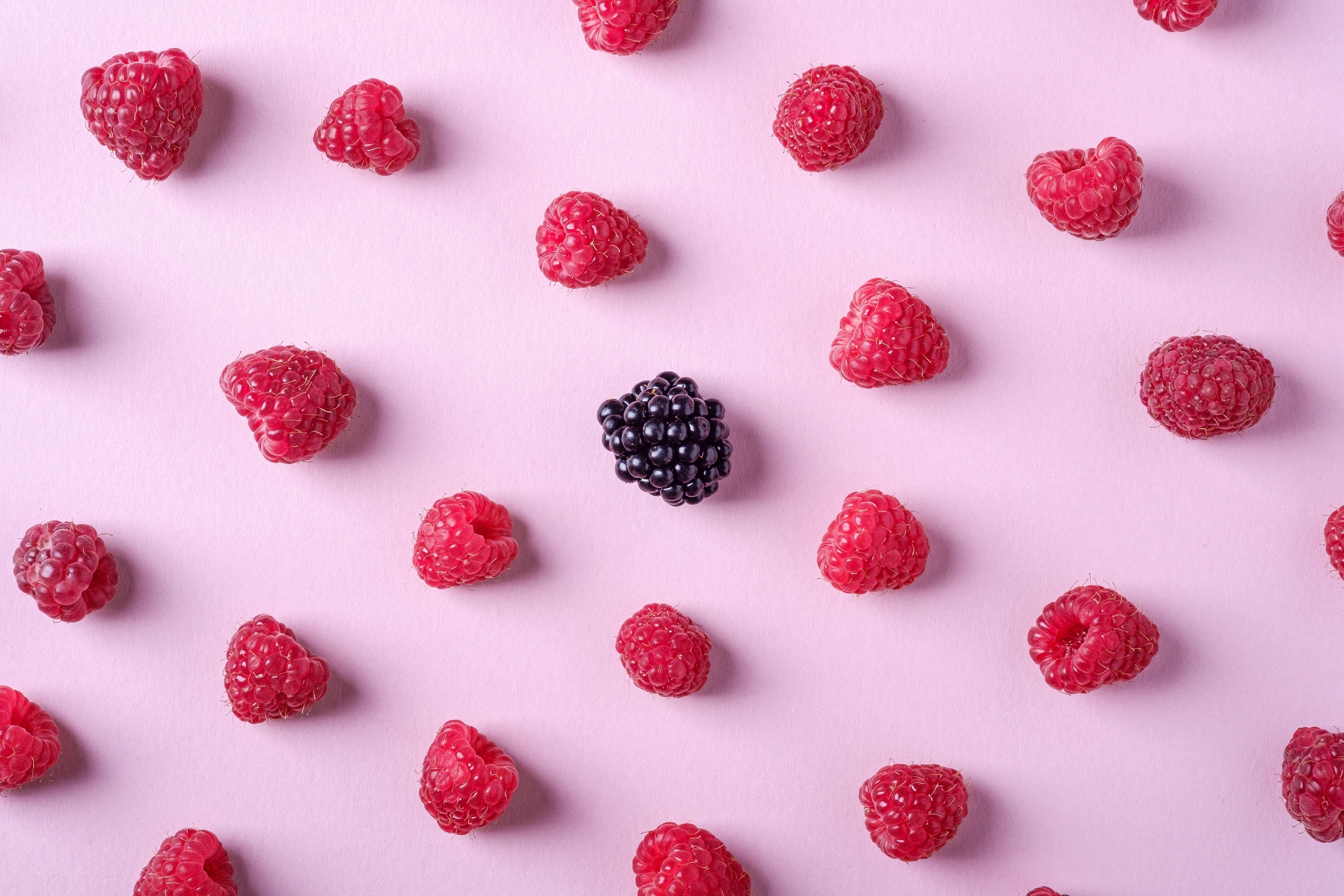 berries, food, raspberry, blackberry, ripe, fresh 32K