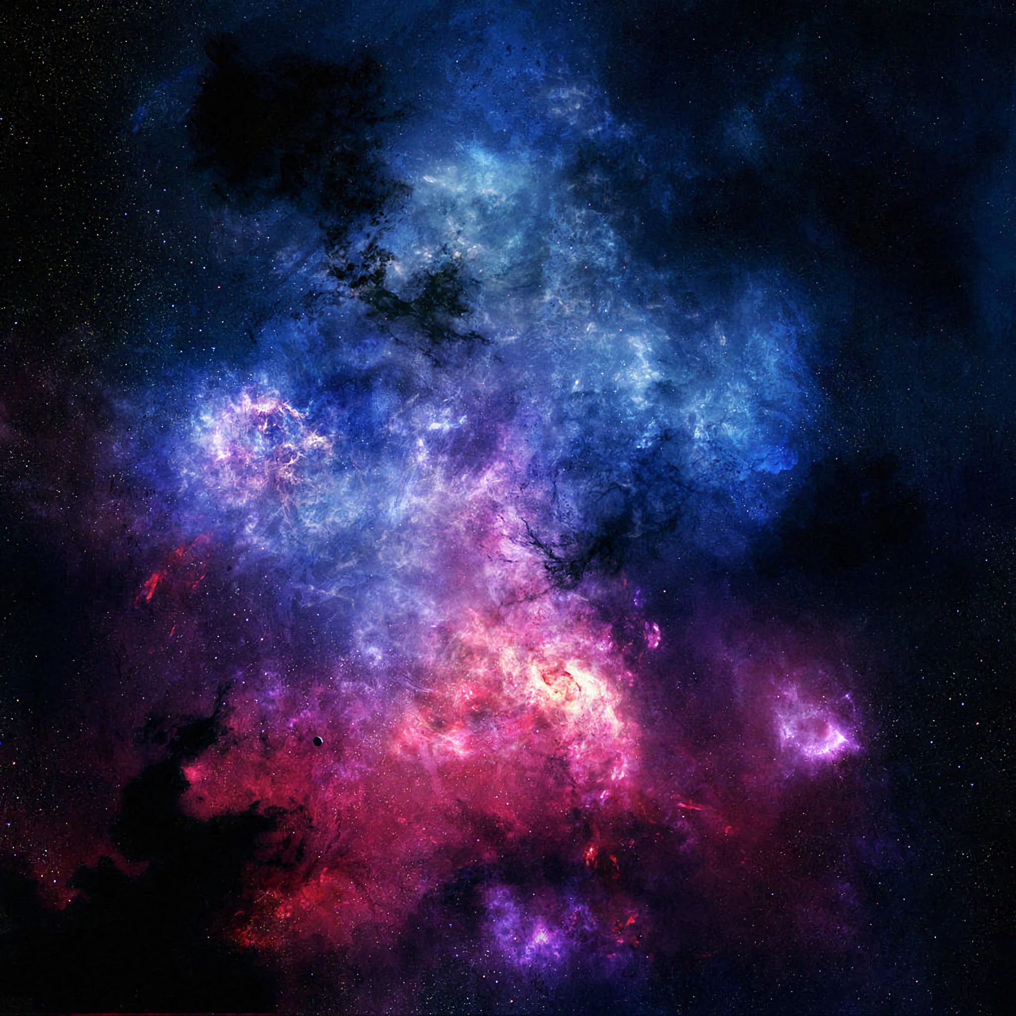 motley, galaxy, nebula, starry sky home screen for smartphone