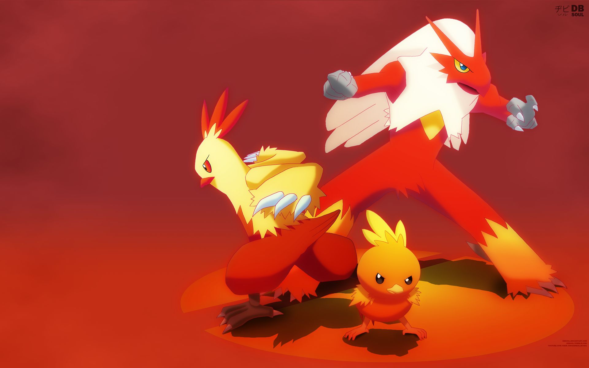 blaziken vs charizard wallpaper