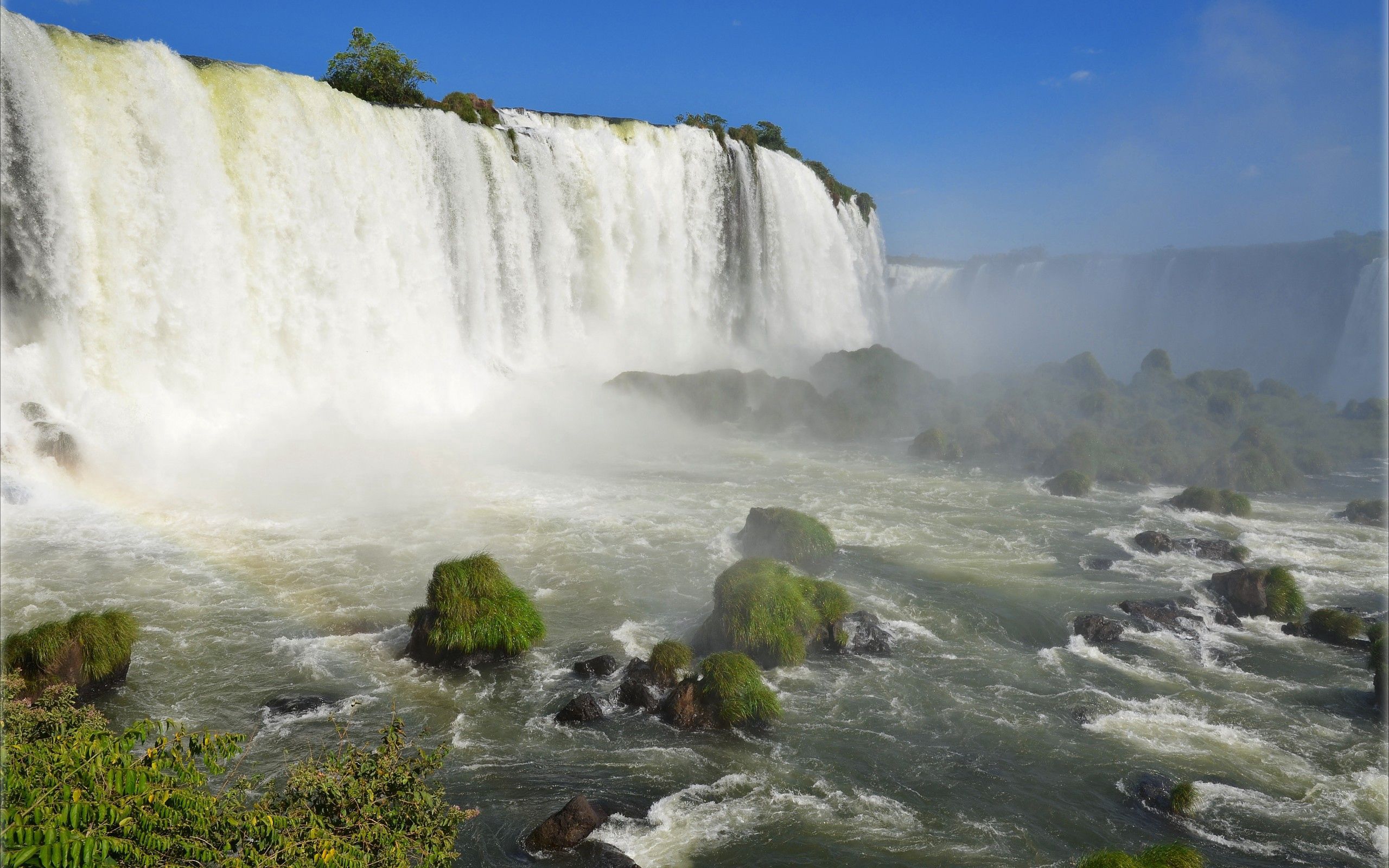 Laden Sie das Wasserfall, Natur, Sky, Mountains, Schaum-Bild kostenlos auf Ihren PC-Desktop herunter