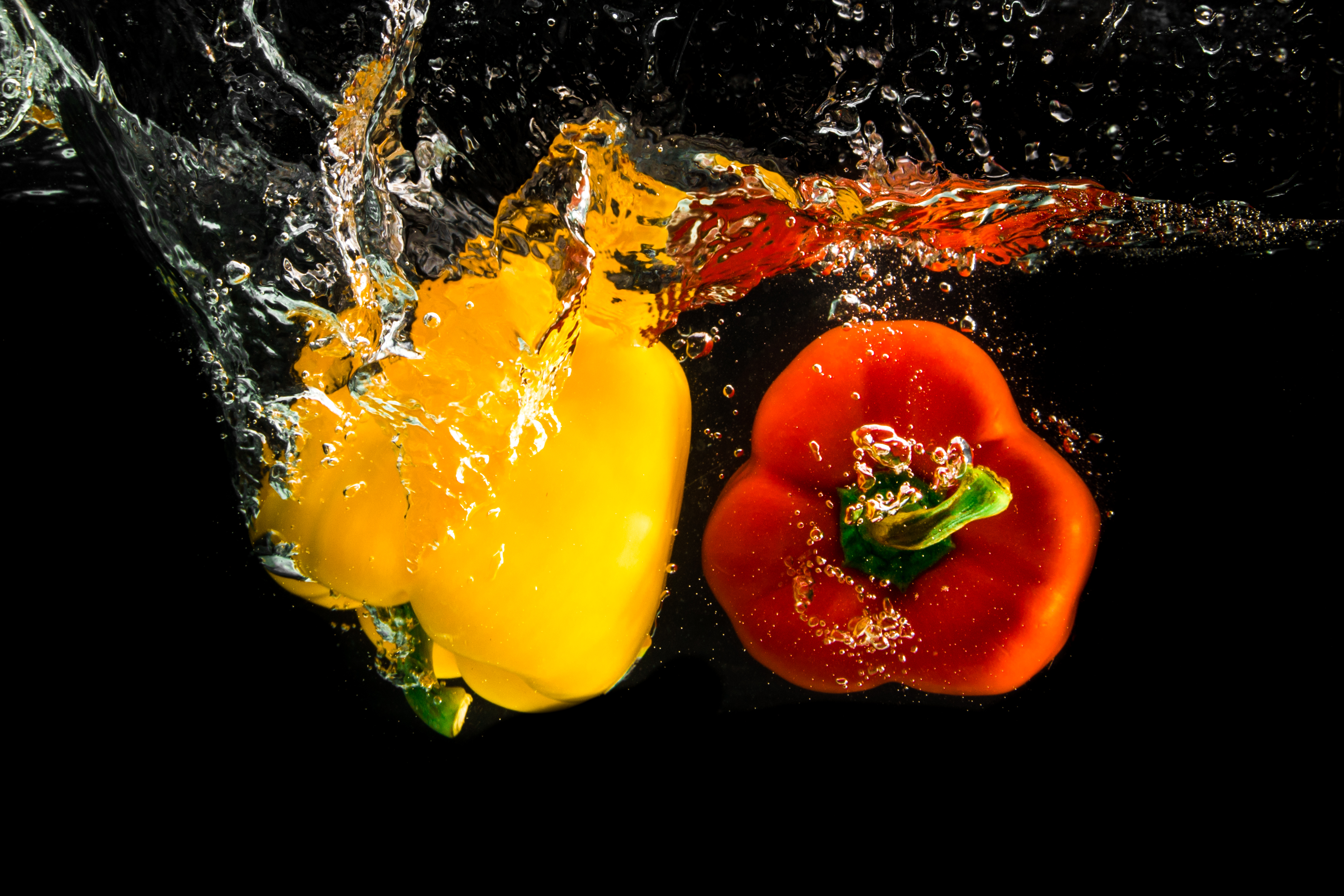 83438 Screensavers and Wallpapers Vegetables for phone. Download water, food, vegetables, pepper, spray, splash pictures for free