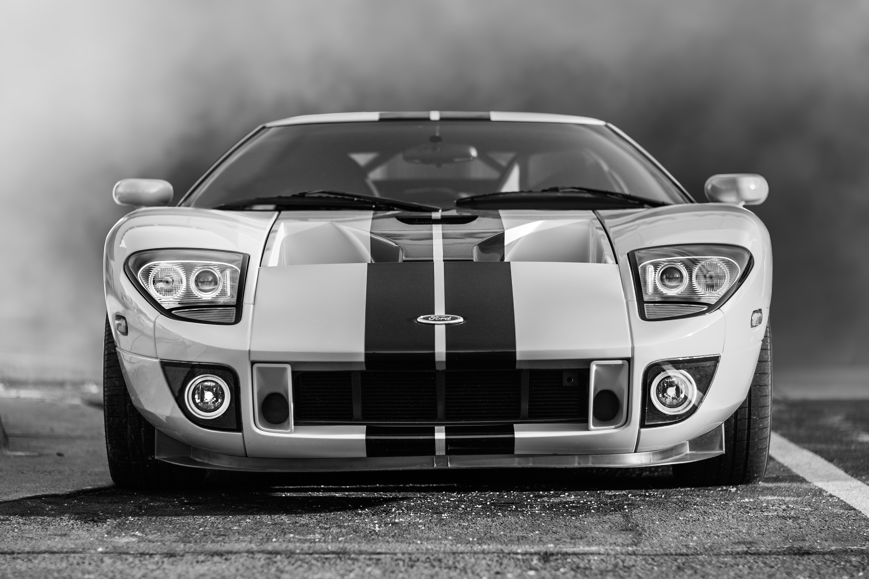 android cars, chb, ford, lights, bw, headlights, ford gt