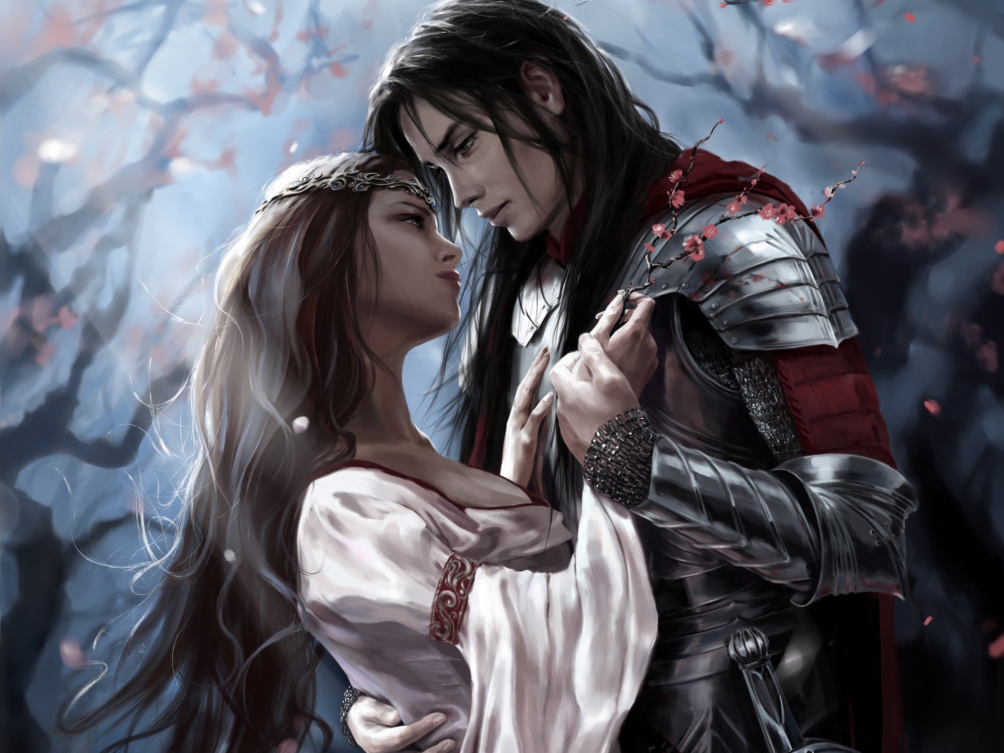 Vertical Backgrounds armor, fantasy, love, knight