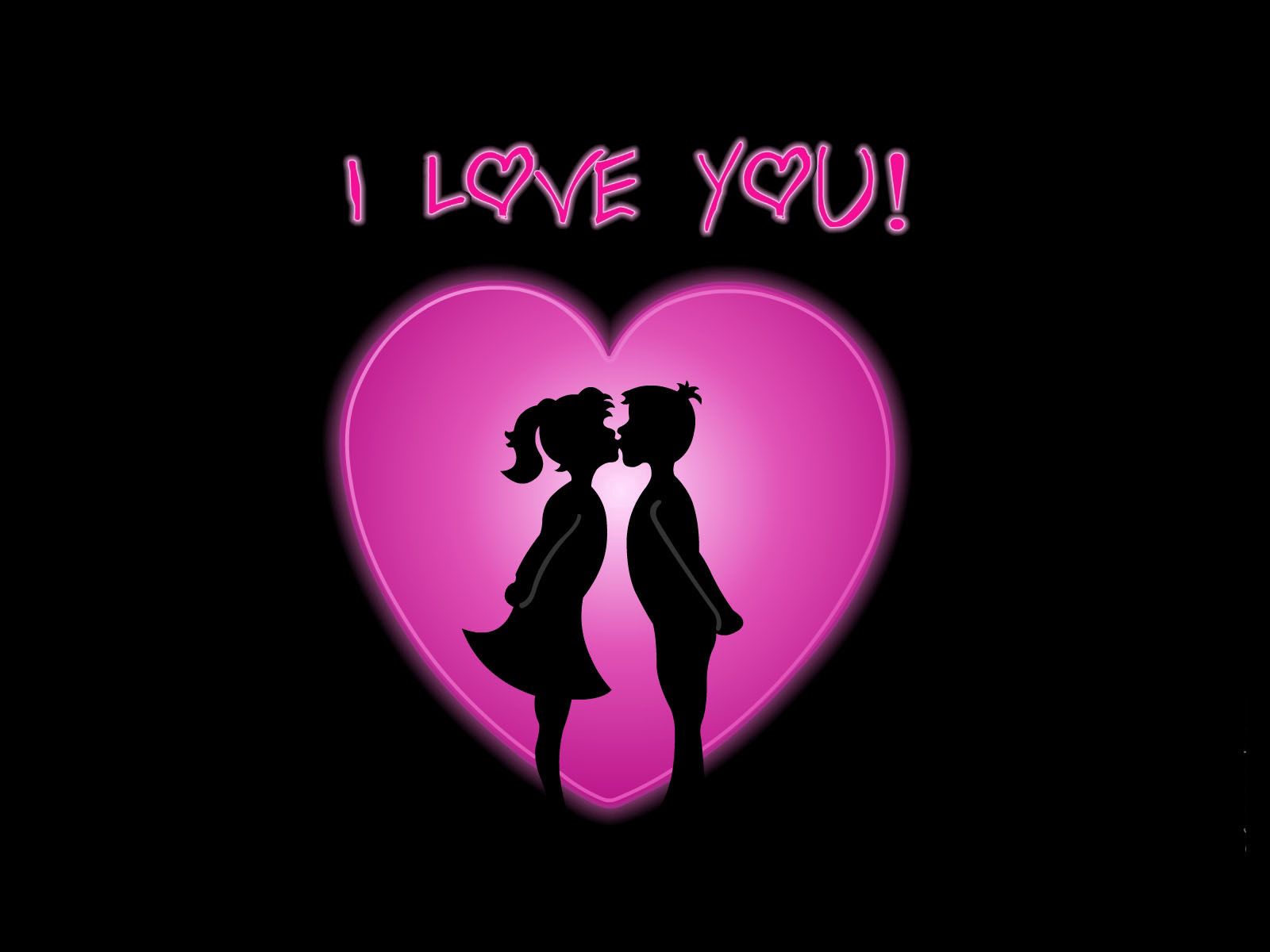 wallpapers love, kiss, pair, vector, couple