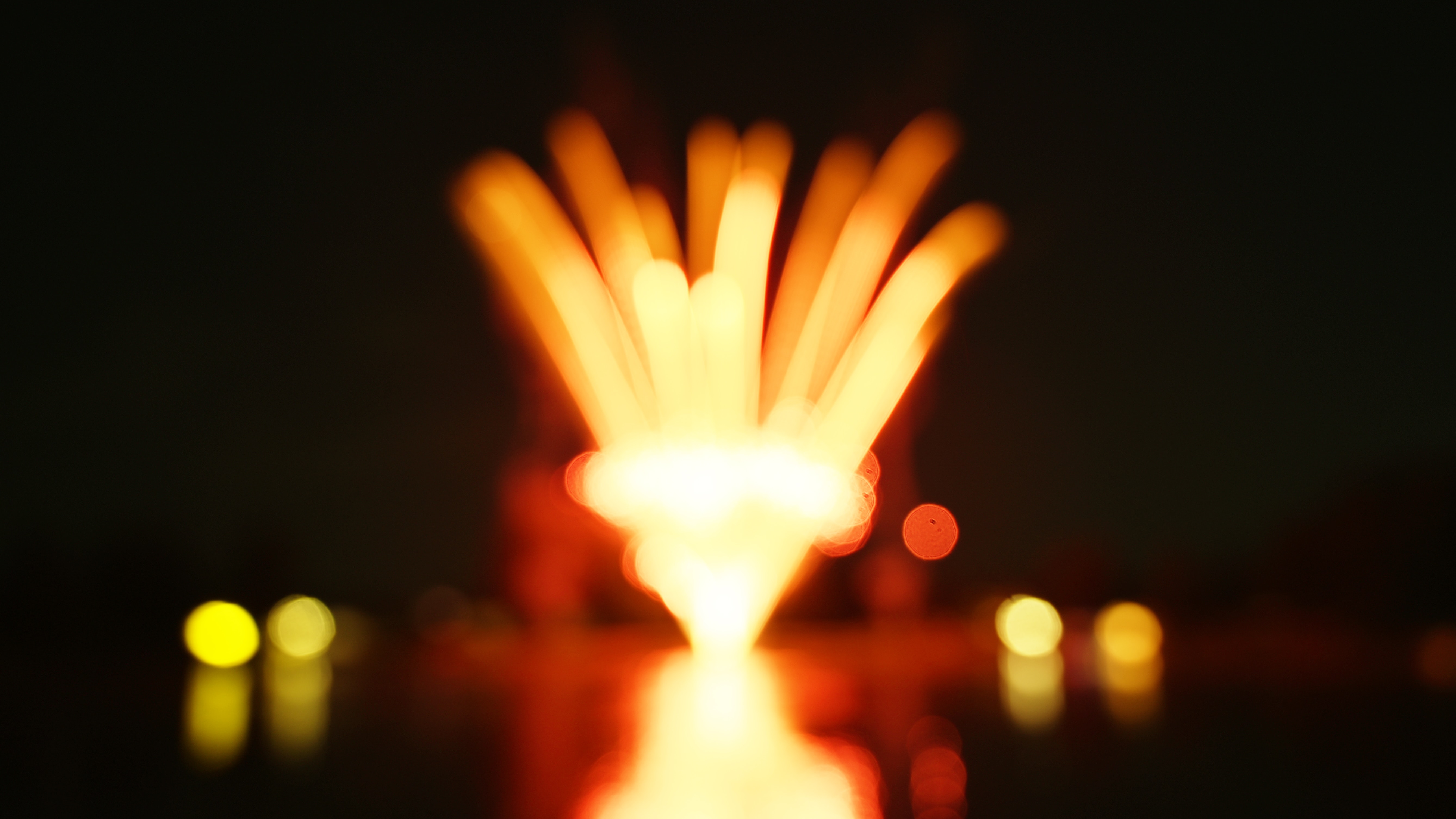 3d Image fireworks, boquet, glare, abstract
