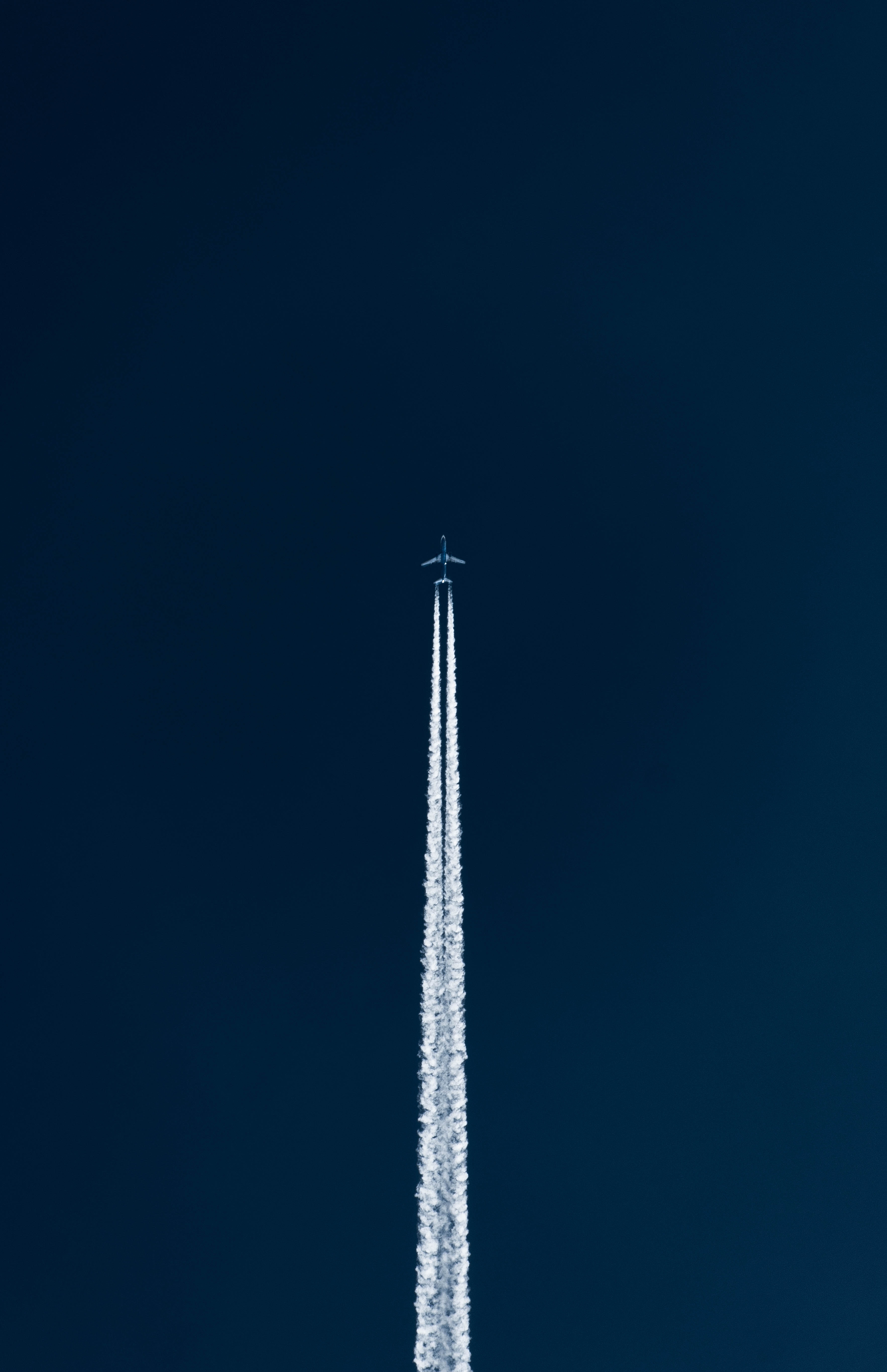 plane, minimalism, sky, flight, airplane, track, takeoff, trace 1080p