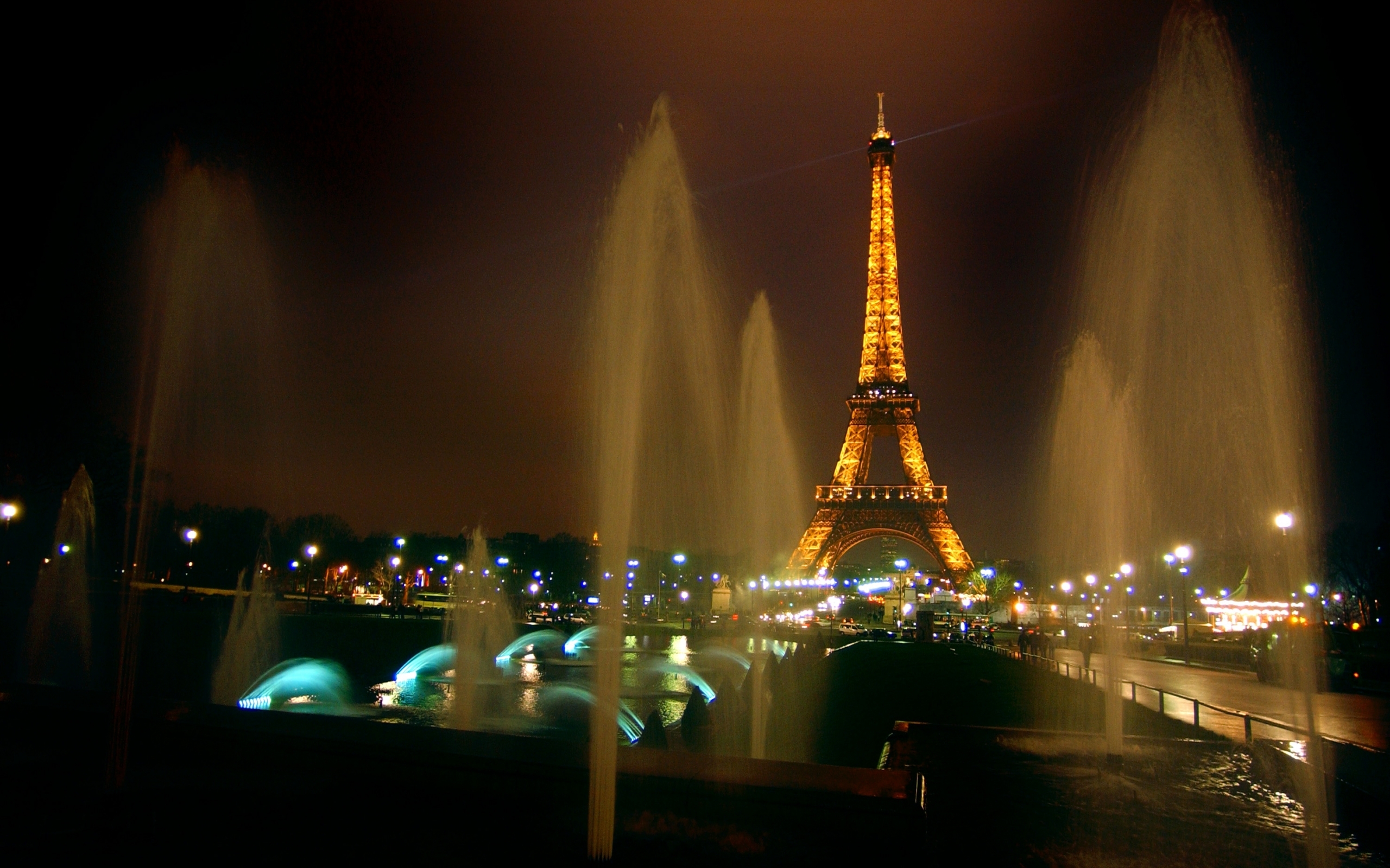 Laden Sie das Landschaft, Übernachtung, Eiffelturm-Bild kostenlos auf Ihren PC-Desktop herunter