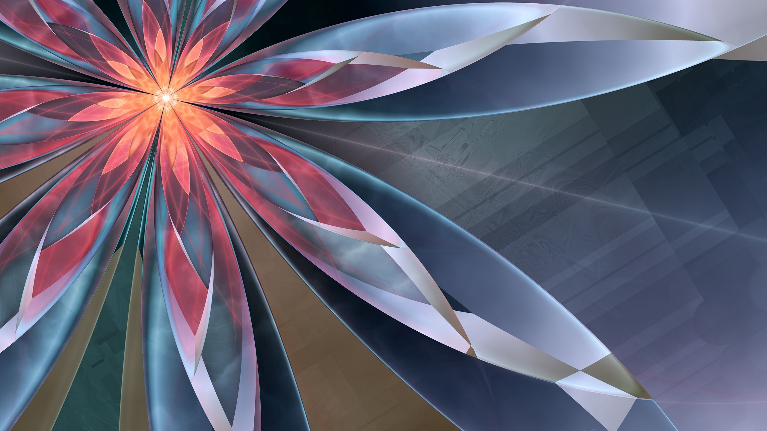 android form, abstract, leaves, flower, shine, light