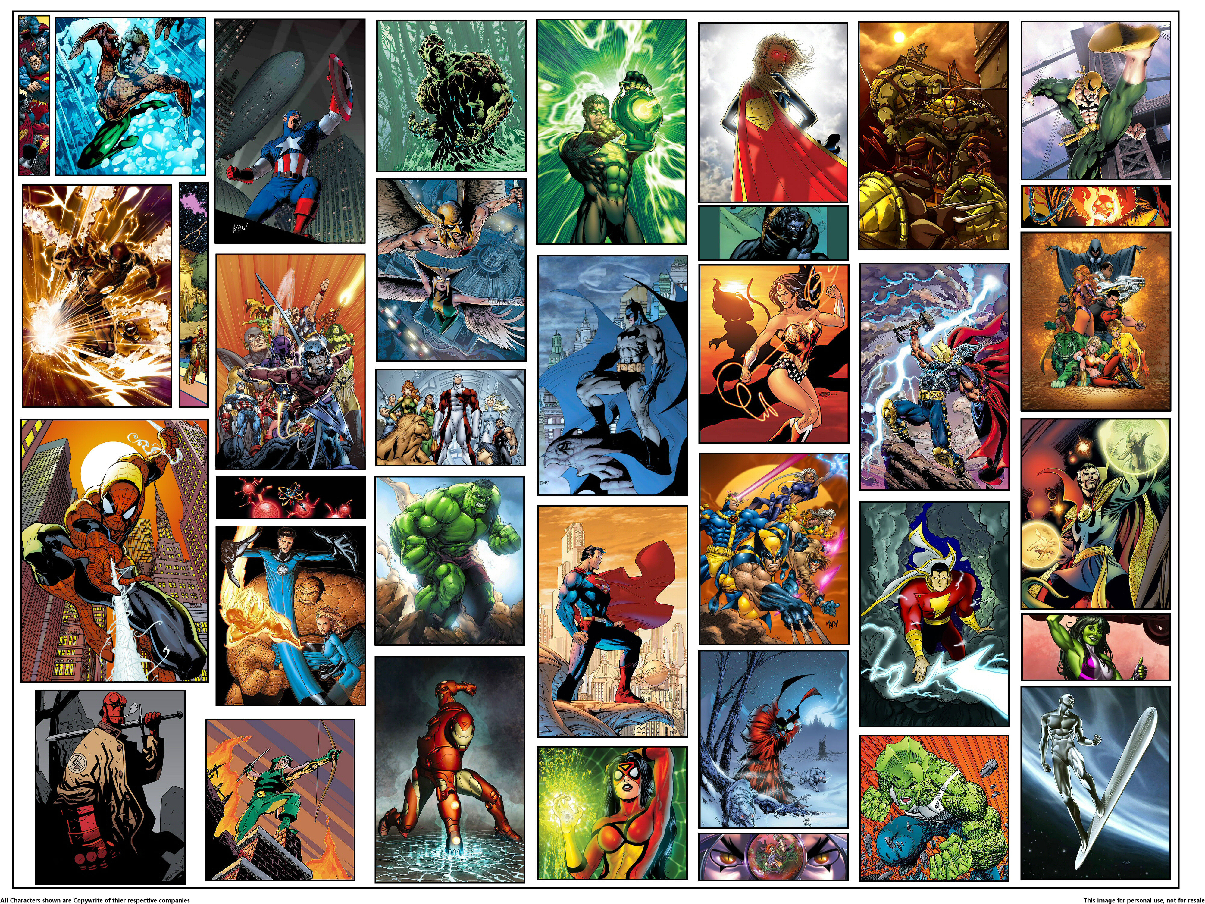 spider man, wonder woman, green arrow, x men, comics, crossover, alpha flight, aquaman, atom (dc comics), avengers, bart allen, batman, beast boy, ben grimm, billy batson, captain america, captain marvel, carter hall, clint barton, cyclops (marvel comics), dc comics, doctor strange, fantastic four, flash, gambit (marvel comics), garfield logan, ghost rider, green lantern, guardian (marvel comics), hawkeye, hawkgirl (dc comics), hawkman (dc comics), hulk, human torch (marvel comics), image comics, invisible woman, iron fist (marvel comics), iron man, janet van dyne, johnny storm, justice league, kendra sanders, kid flash, lion o, mister fantastic, ray palmer, reed richards, rogue (marvel comics), savage dragon, scarlet witch, shazam (dc comics), she hulk, silver surfer, snowbird (marvel comics), spider woman, starfire (dc comics), storm (marvel comics), superboy, supergirl, superman, susan storm, swamp thing, teen titans, thing (marvel comics), thor, tim drake, vision (marvel comics), wasp (marvel comics), wolverine, wonder girl 8K