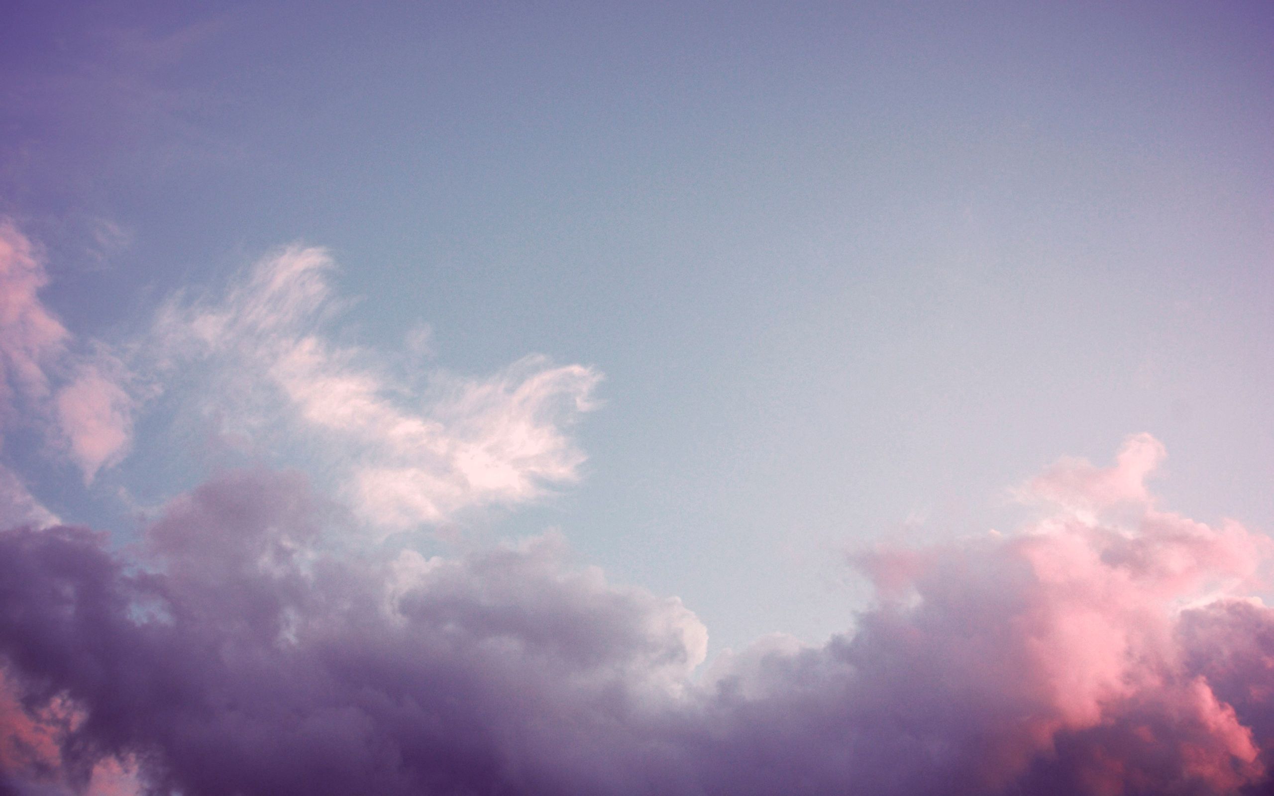 Handy-Wallpaper Natur, Sky, Rosa, Clouds kostenlos herunterladen.