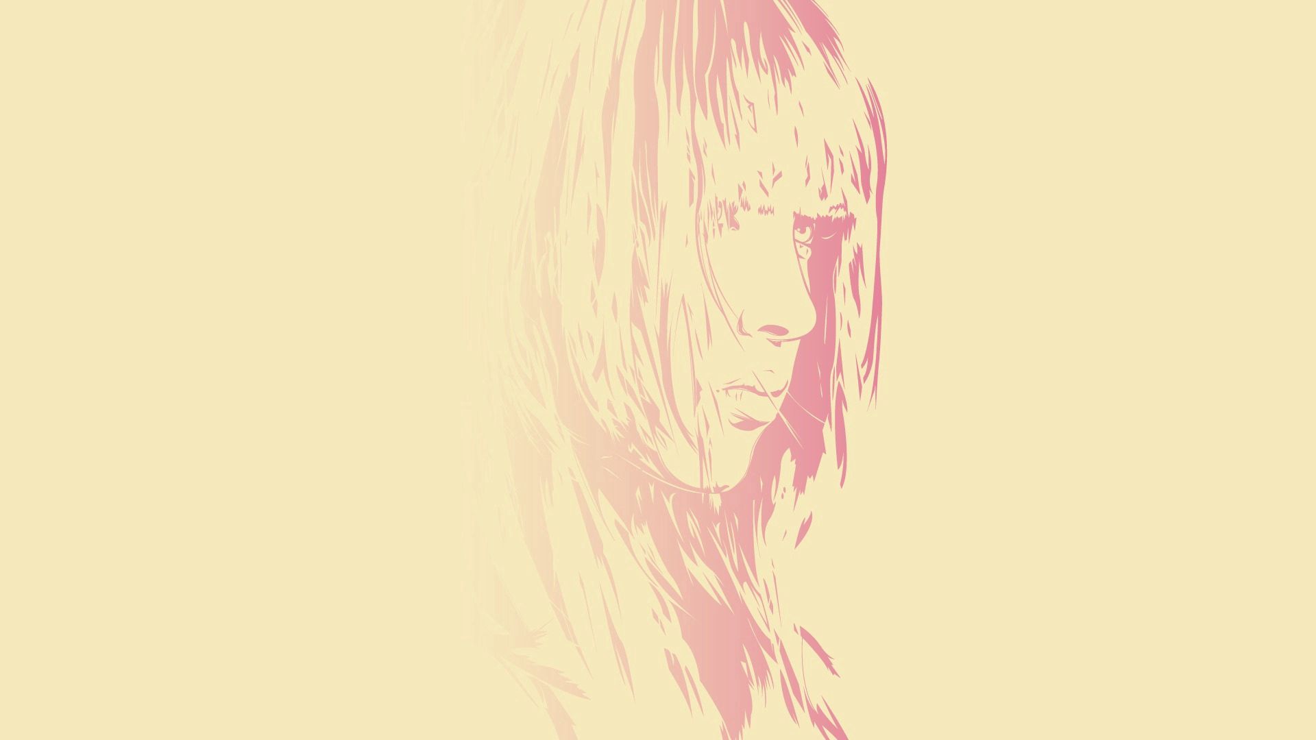 vector, girl, portrait, face, look, appearance iphone wallpaper