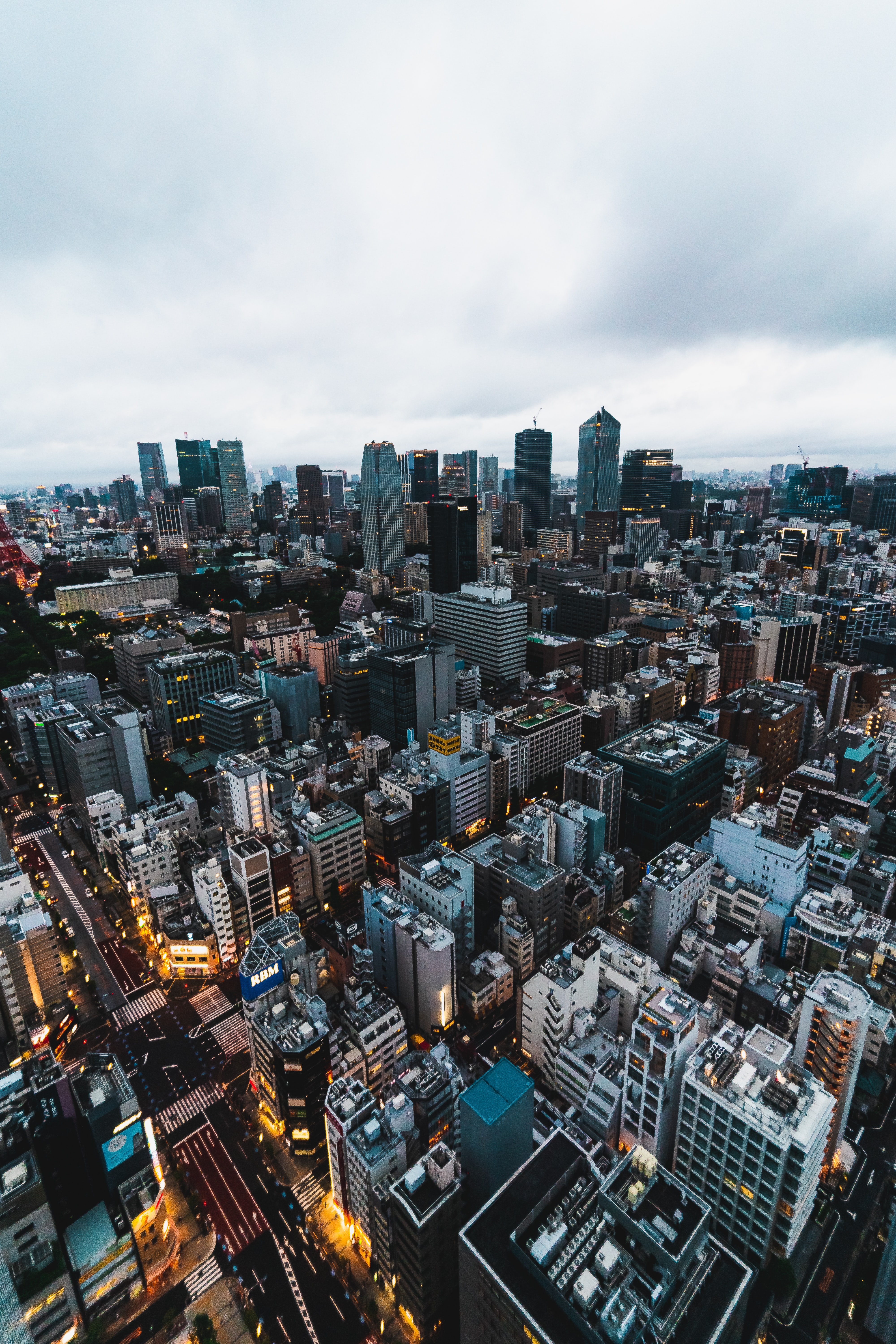 106280 Screensavers and Wallpapers Japan for phone. Download cities, architecture, city, building, view from above, megapolis, megalopolis, japan, tokyo pictures for free