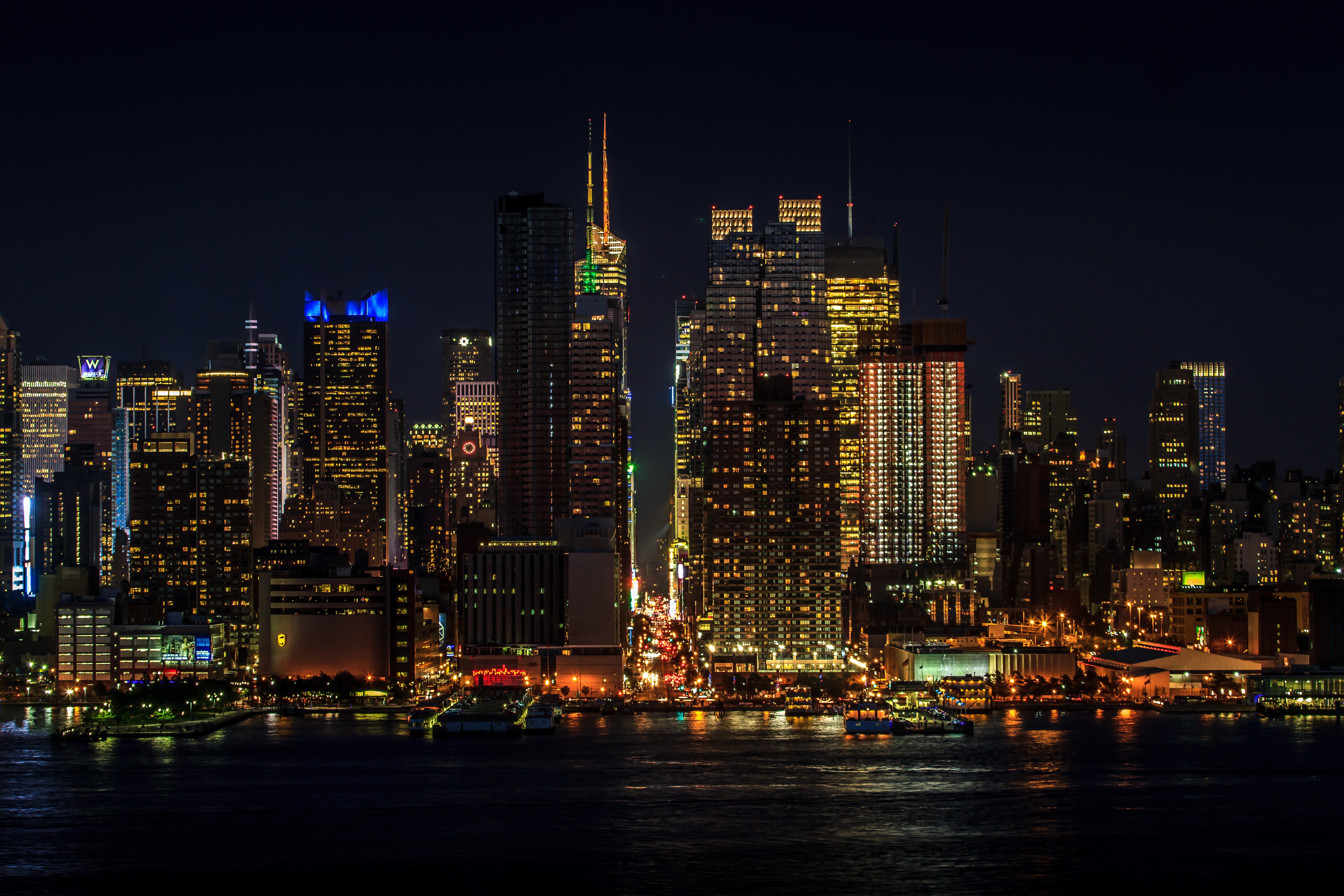 97387 Bildschirmschoner und Hintergrundbilder Manhattan auf Ihrem Telefon. Laden Sie lichter, städtische landschaft, stadtbild, die lichter Bilder kostenlos herunter
