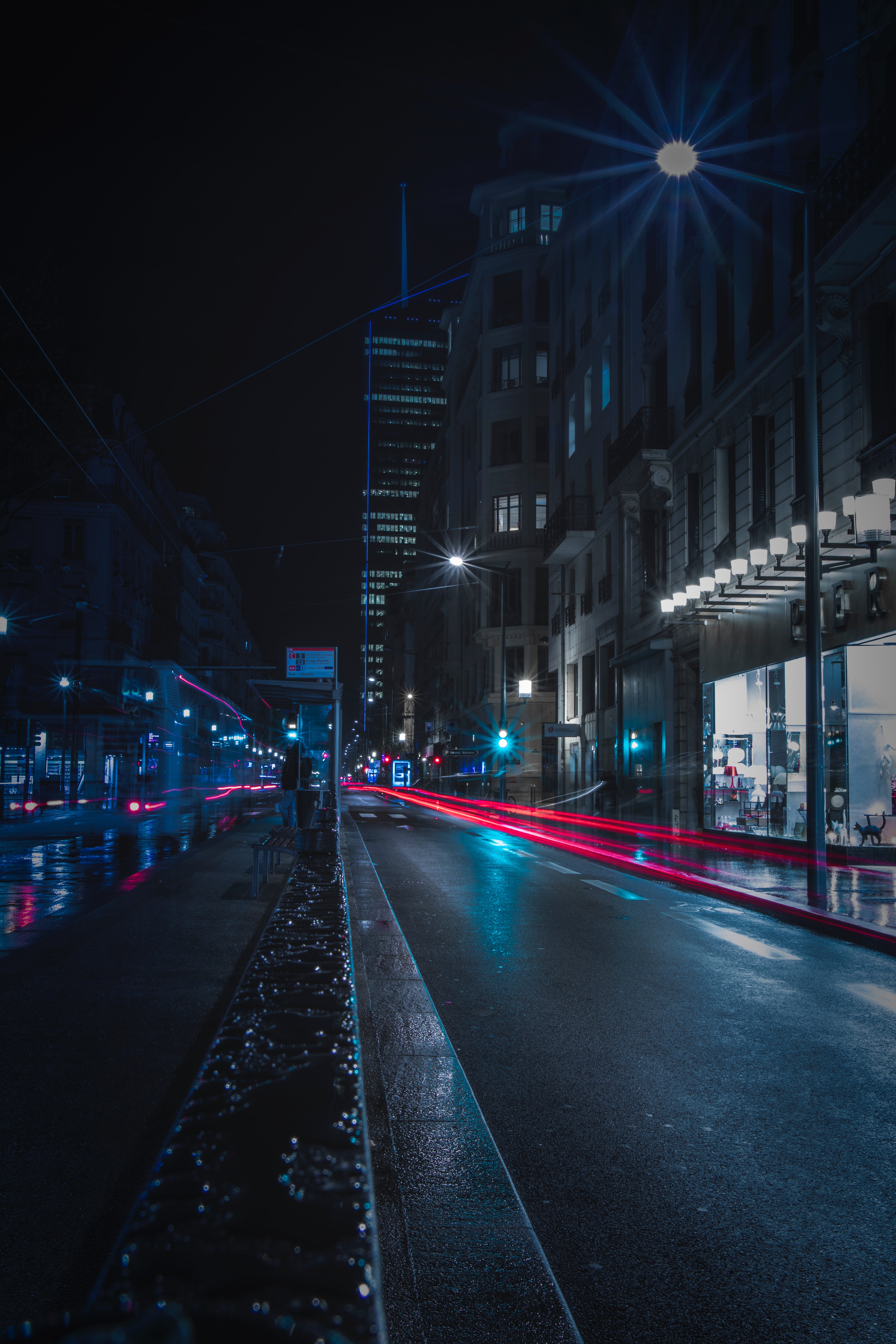 lighting, night city, road, cities, building, illumination cell phone wallpapers