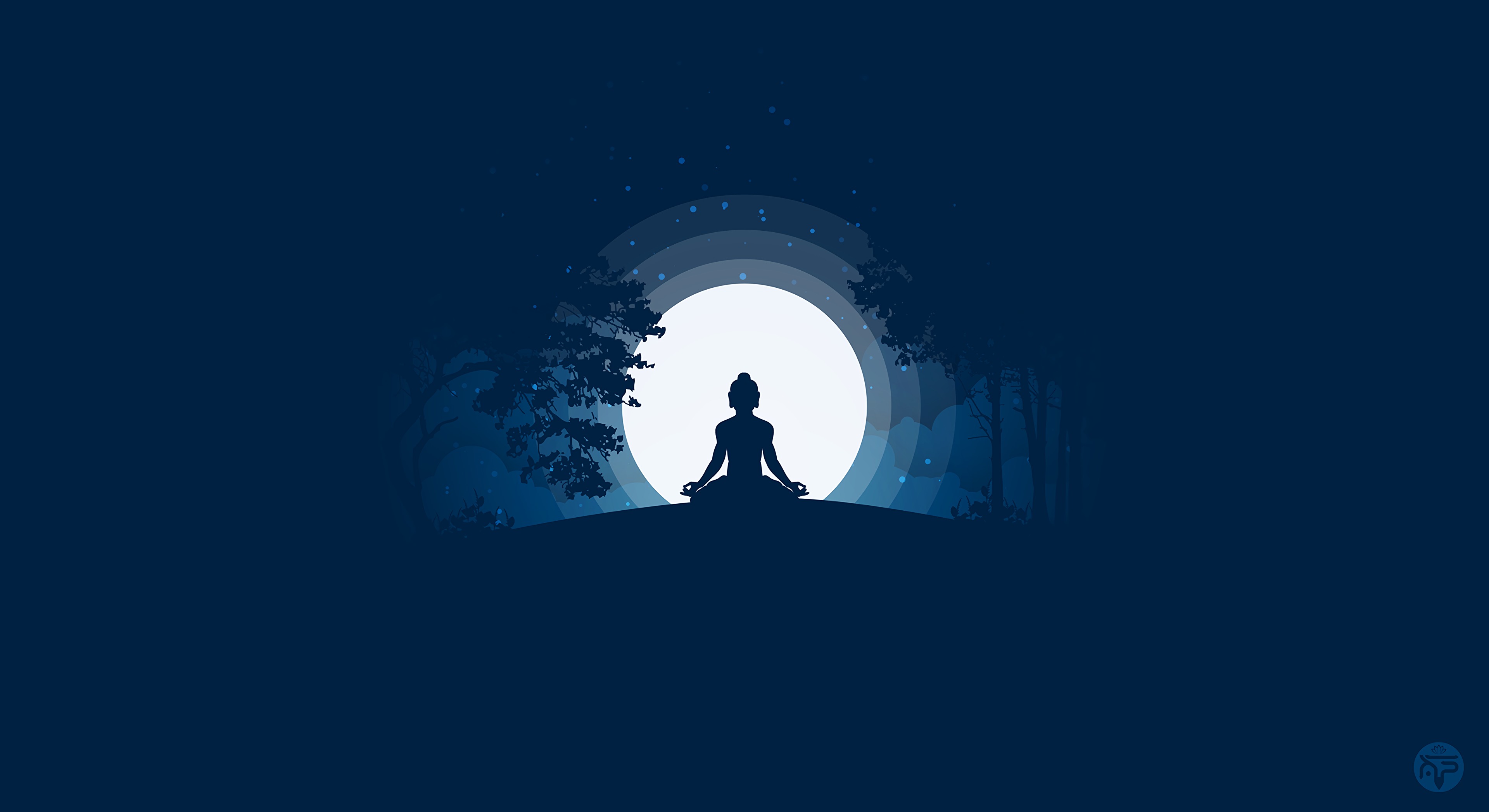 vector, meditation, buddha, silhouette, buddhism, harmony phone background
