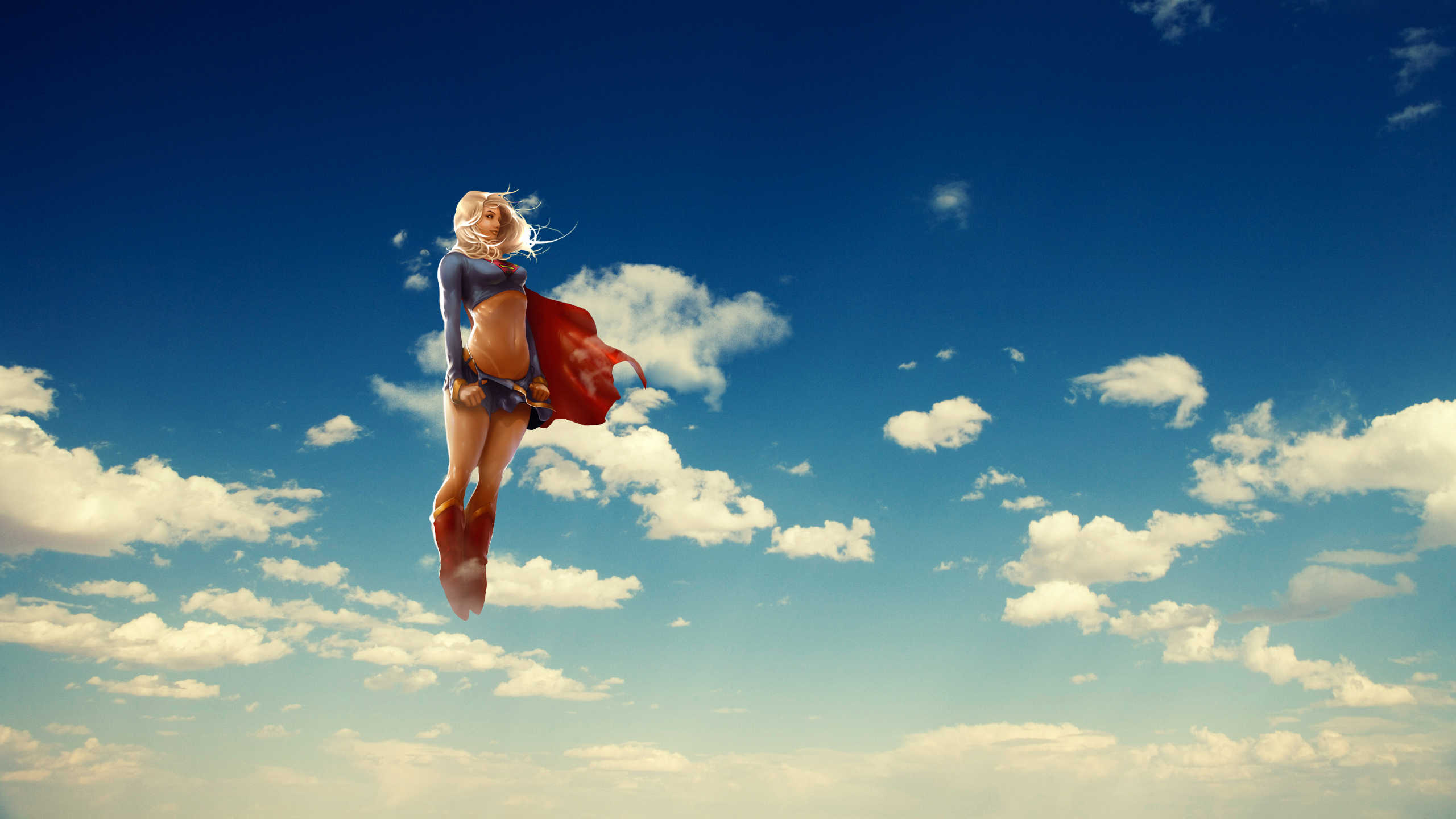 supergirl, sky, comics, dc comics, flying, kara zor el, superman