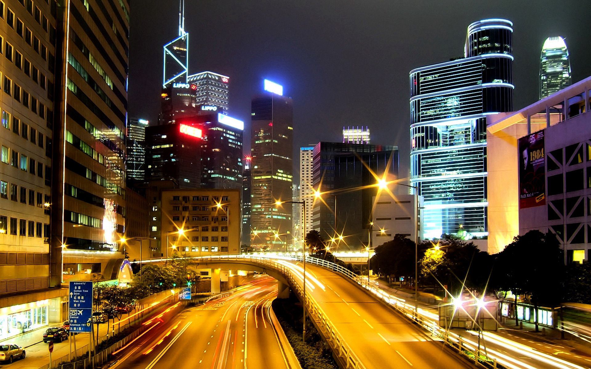 Handy-Wallpaper Städte, Übernachtung, Gebäude, Scheinen, Licht, Straße, Hongkong, Sonderverwaltungsregion Hongkong kostenlos herunterladen.