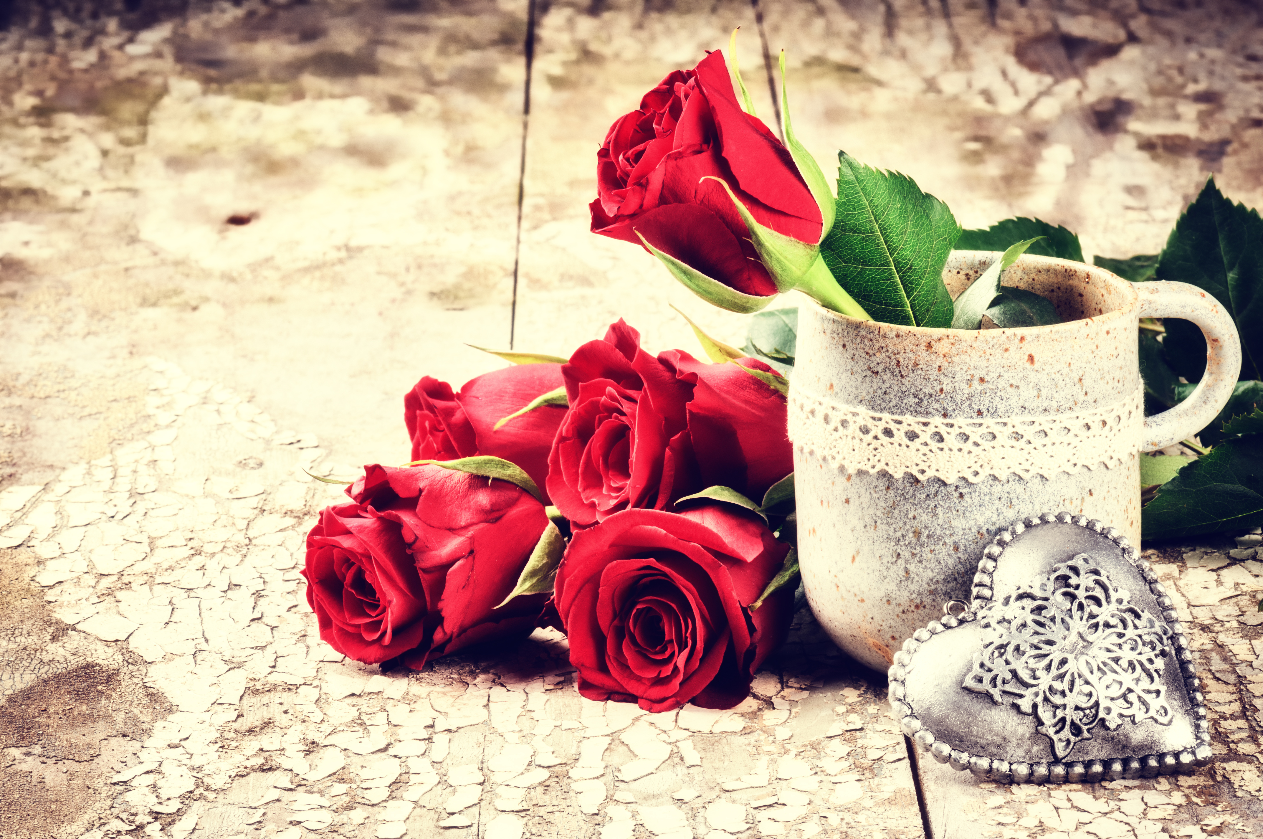 Mobile wallpaper: Valentine's Day, Rose, Cup, Holiday, Heart, Red Rose,  737308 download the picture for free.