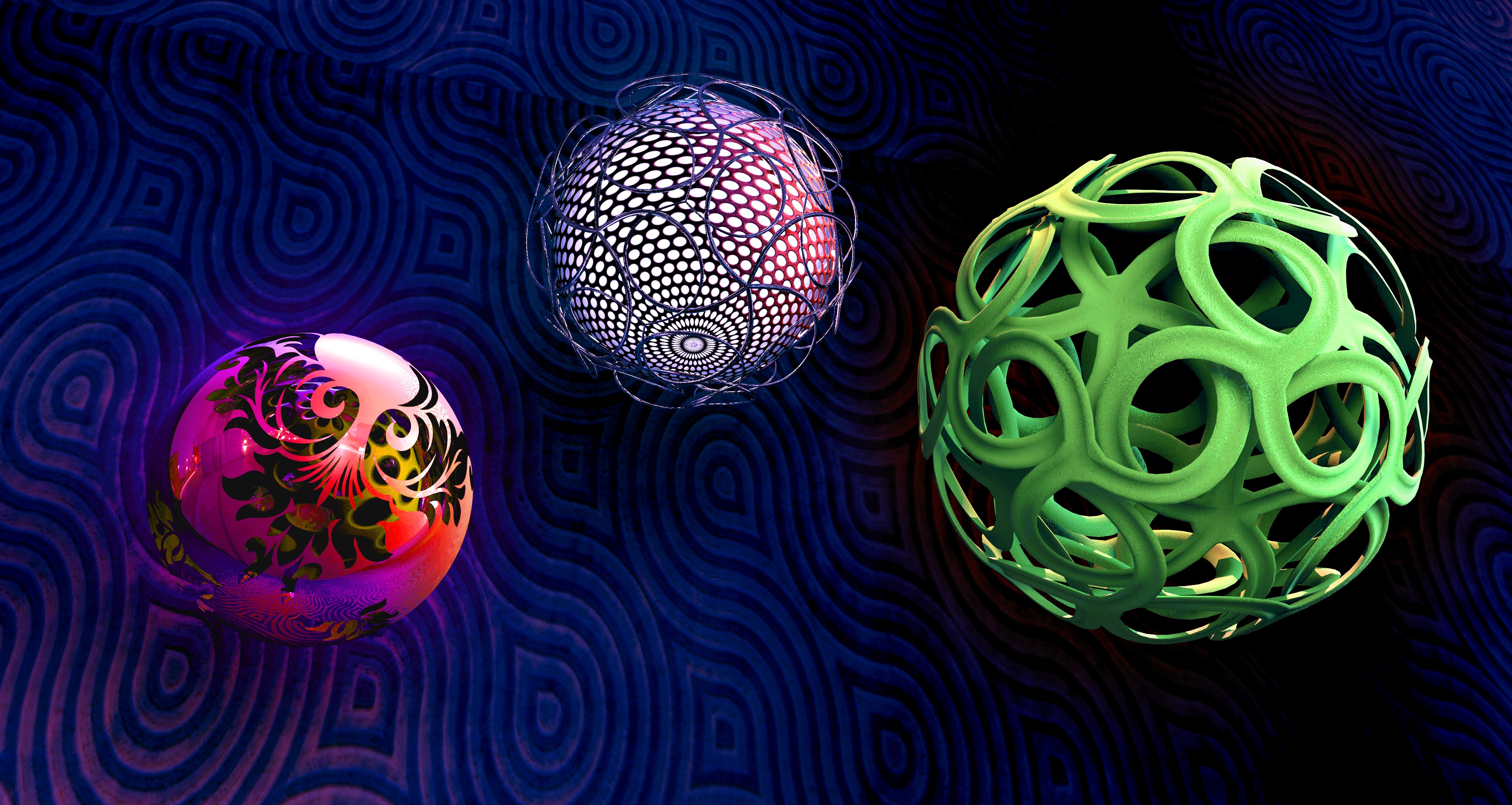 Phone Wallpaper (No watermarks) balls, sphere, form, braiding