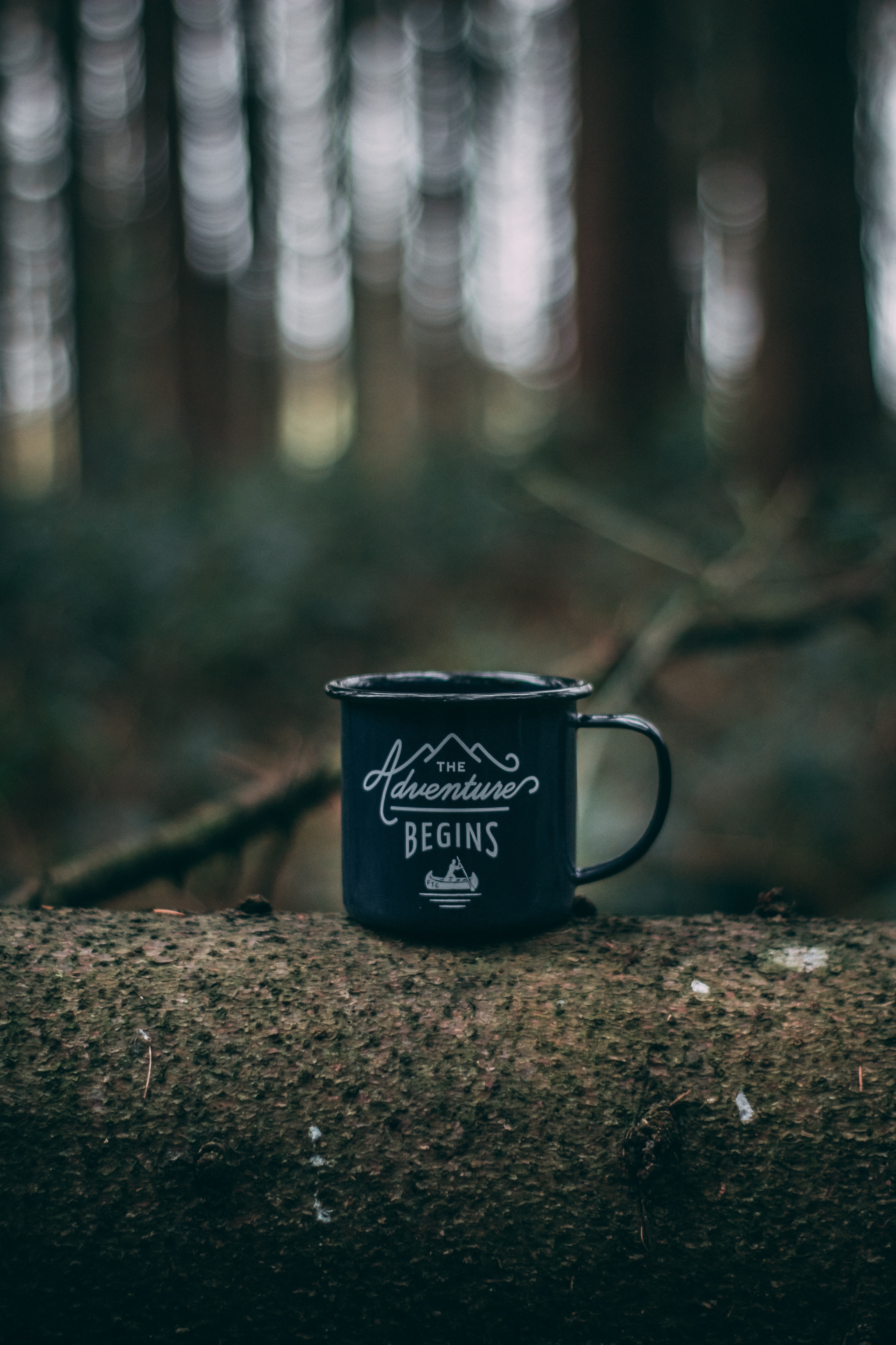 camping, words, journey, cup, campsite, mug UHD
