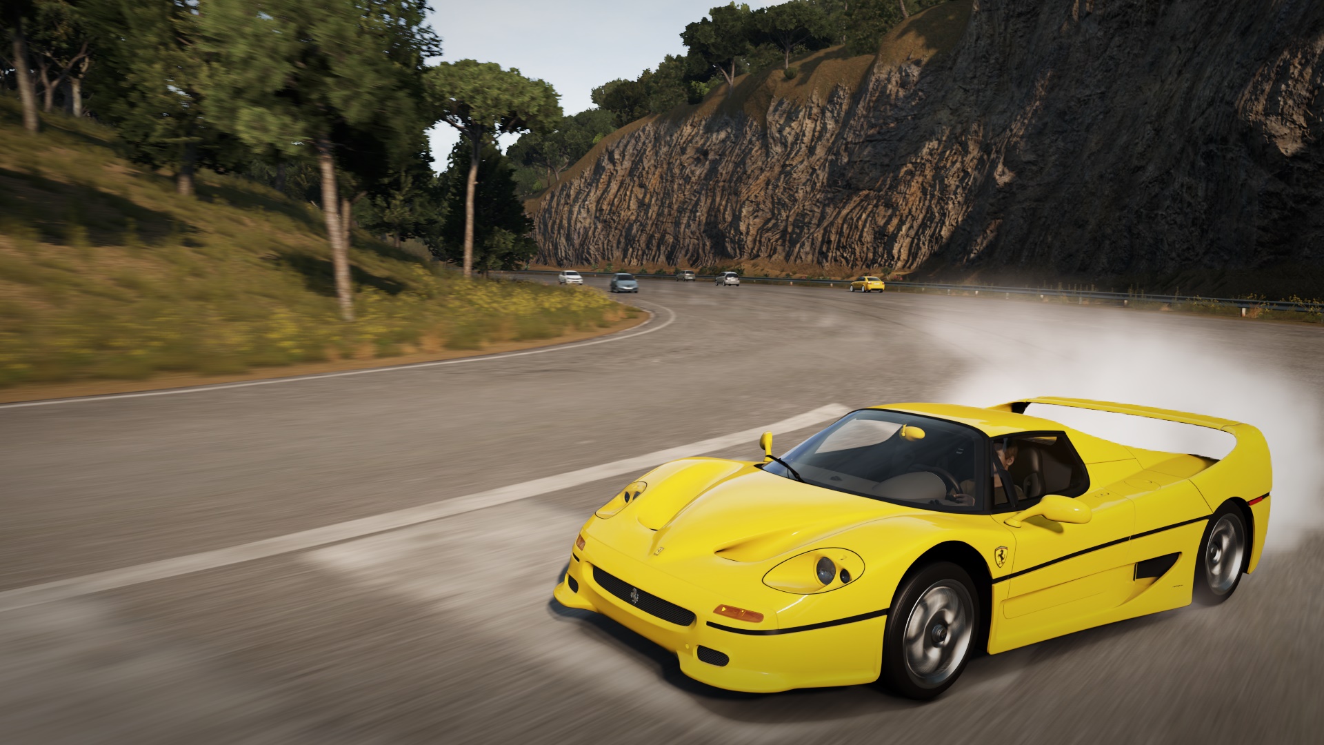 Игра желтая машина. Ferrari f50 Forza. Ferrari f50 gt Forza Horizon. Forza Horizon 2. Ferrari 575 Forza Horizon.