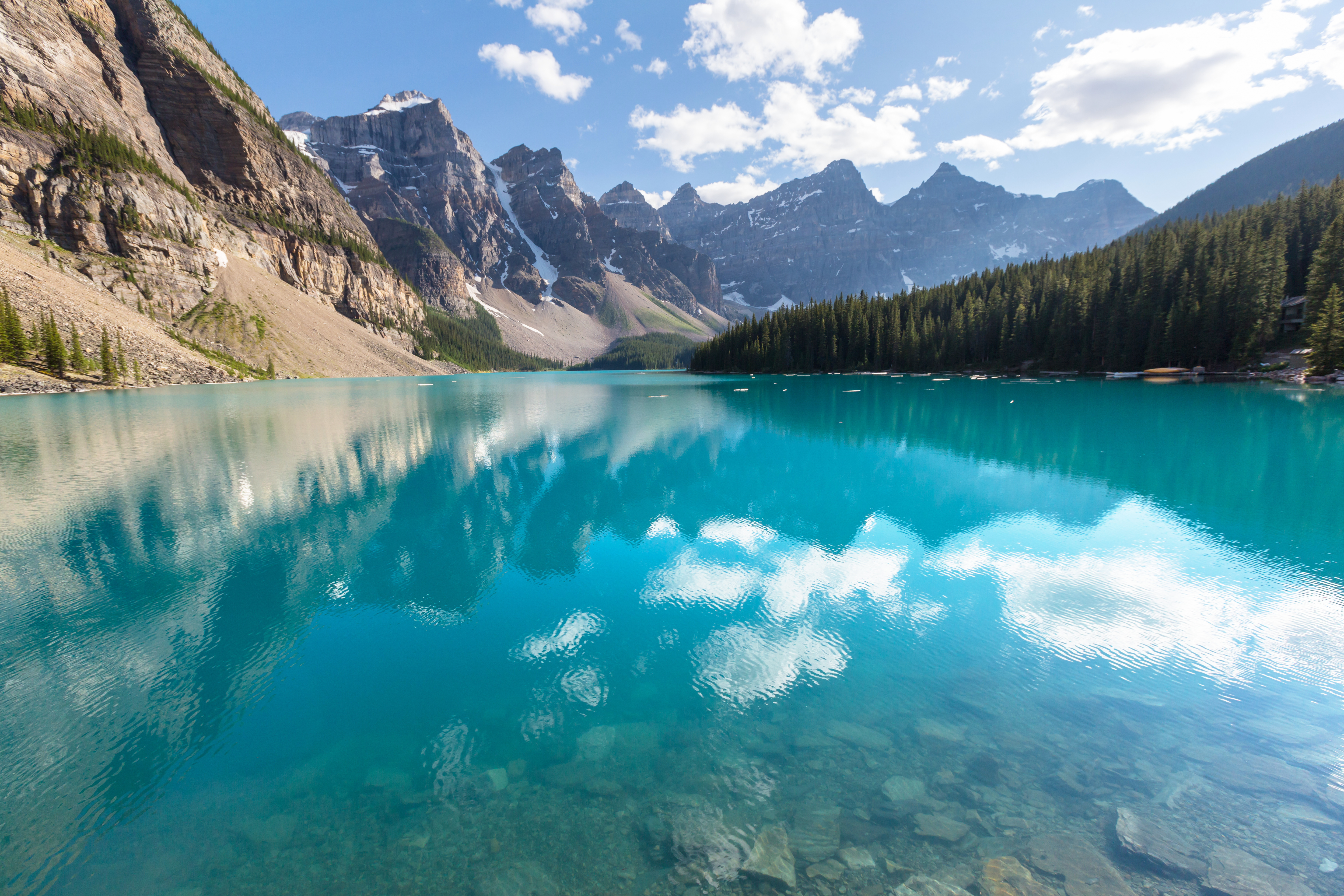 earth, moraine lake, canada, lake, mountain, nature, reflection, lakes HD wallpaper