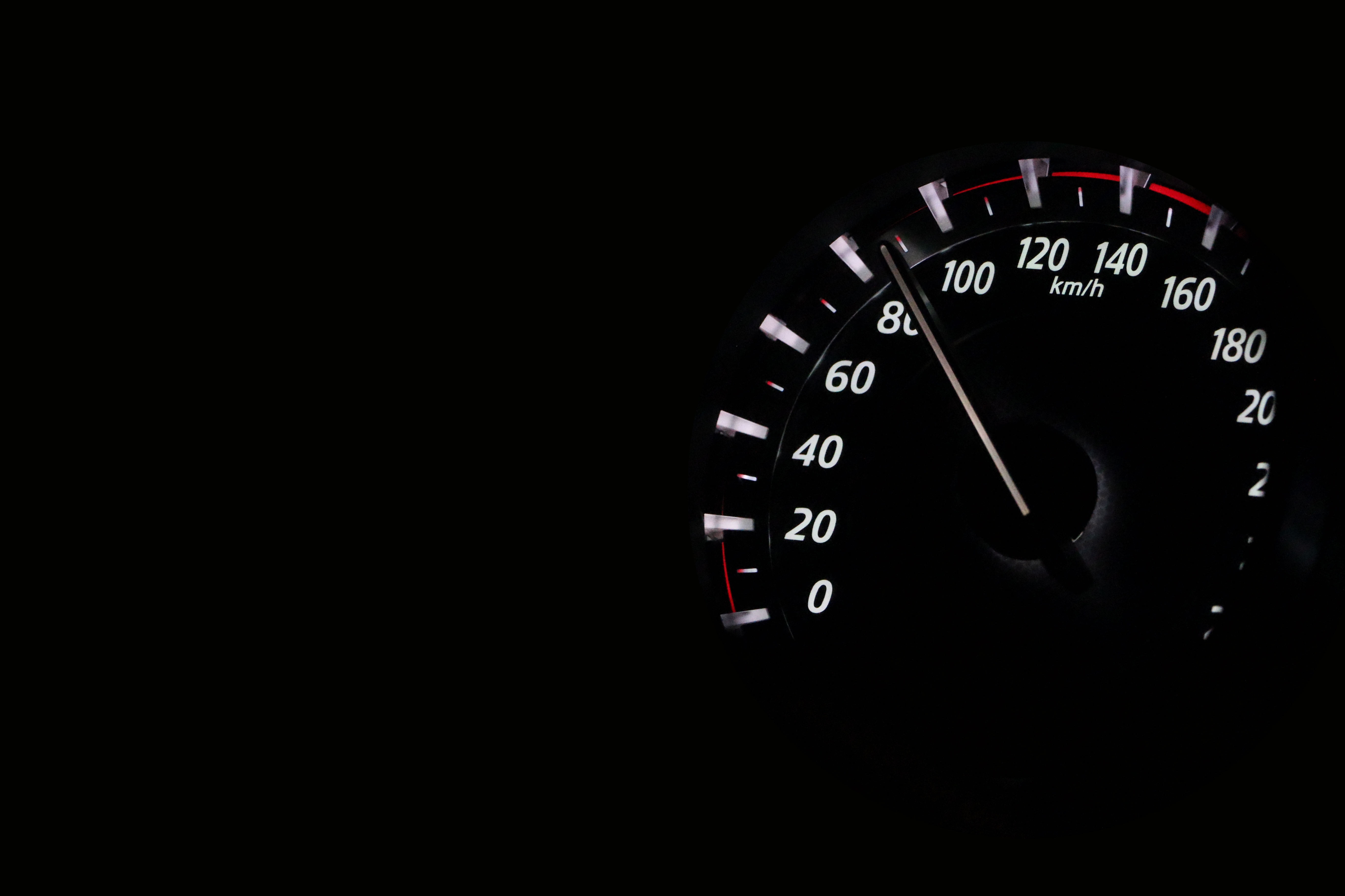 speedometer, darkness, cars, speed, numbers HD wallpaper
