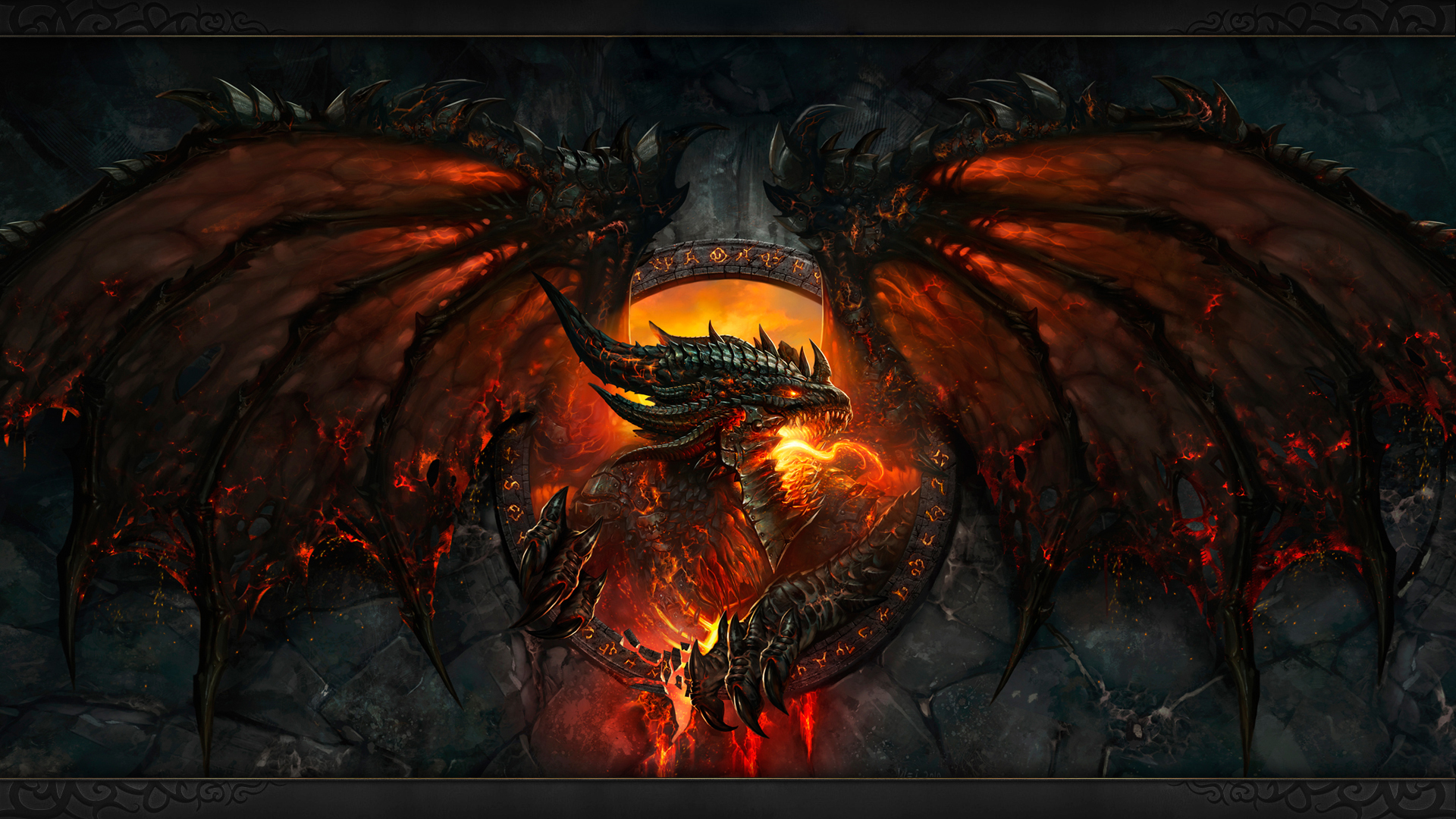 Deathwing (World Of Warcraft) cellphone Wallpaper