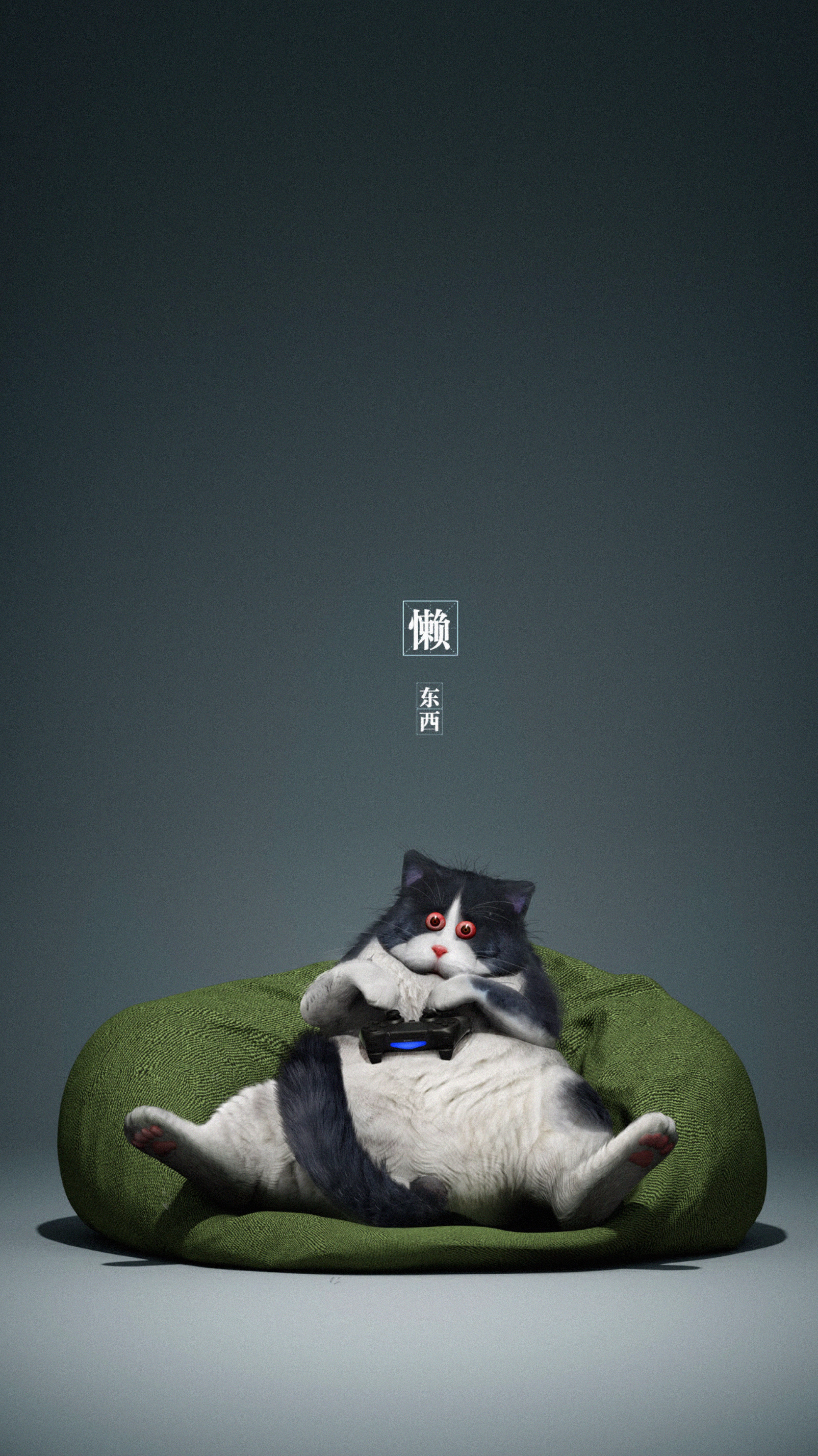 73422 download wallpaper funny, cat, gamer, miscellanea, miscellaneous, cool, controller, gamepad screensavers and pictures for free