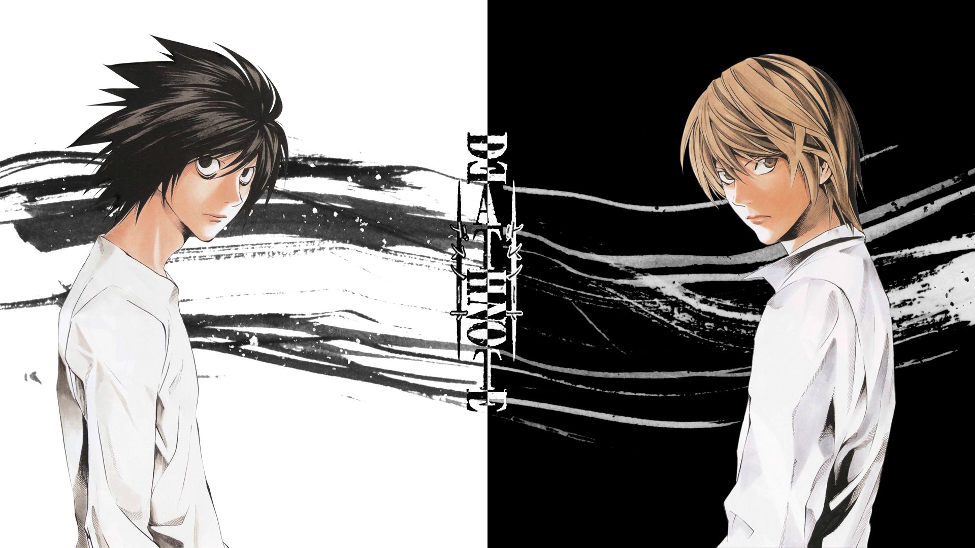 Free HD anime, death note, l (death note), light yagami