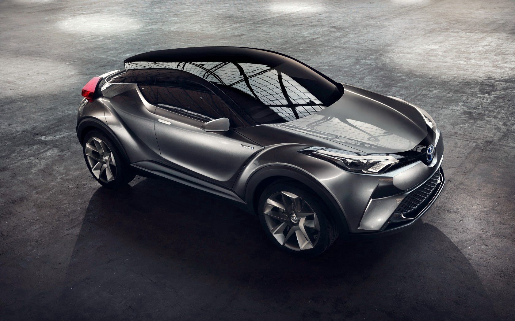 70445 download wallpaper toyota, cars, view from above, concept, c-hr screensavers and pictures for free